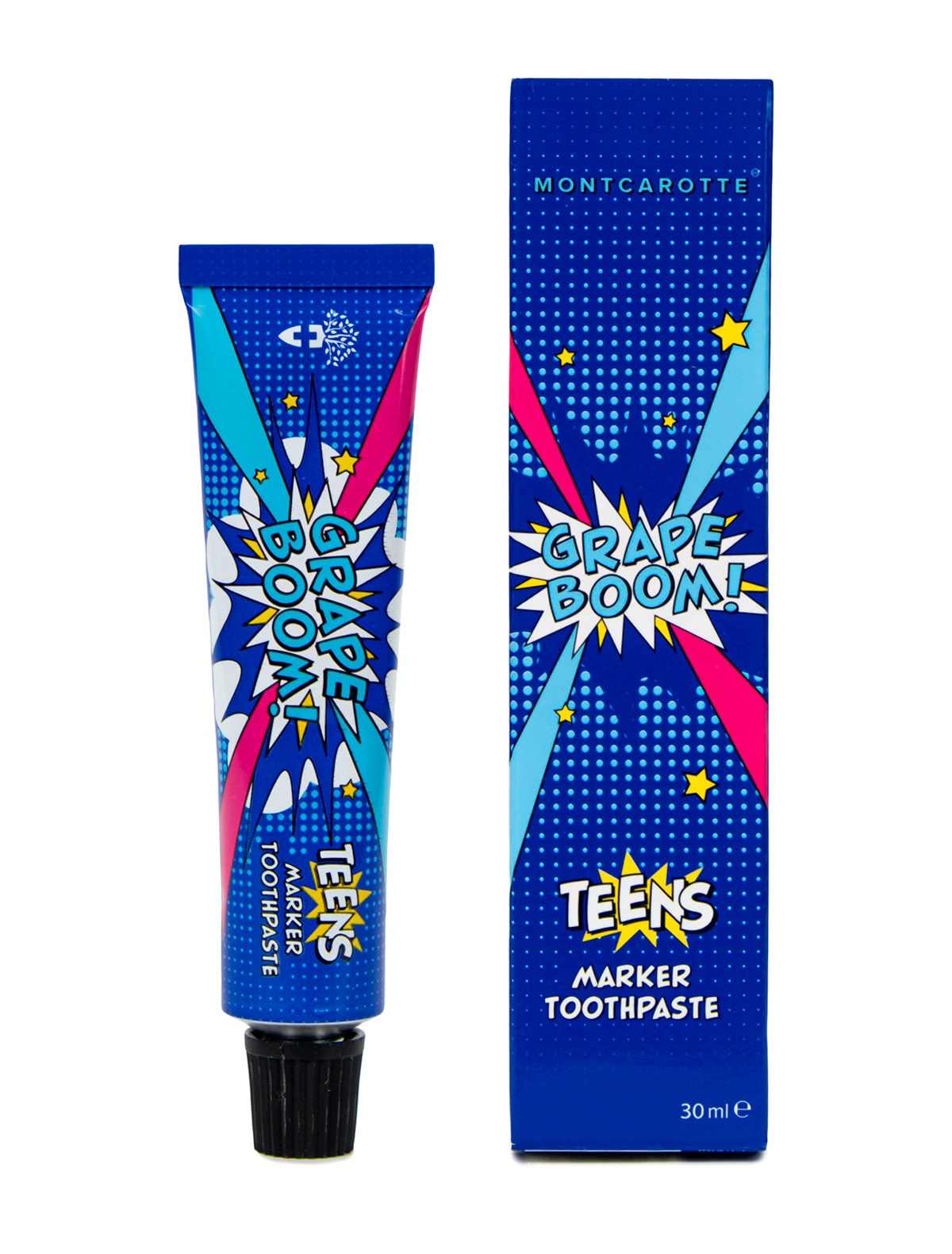 Зубная паста-маркер 7+ Grape Boom индикатор зубного налета, 30 мл