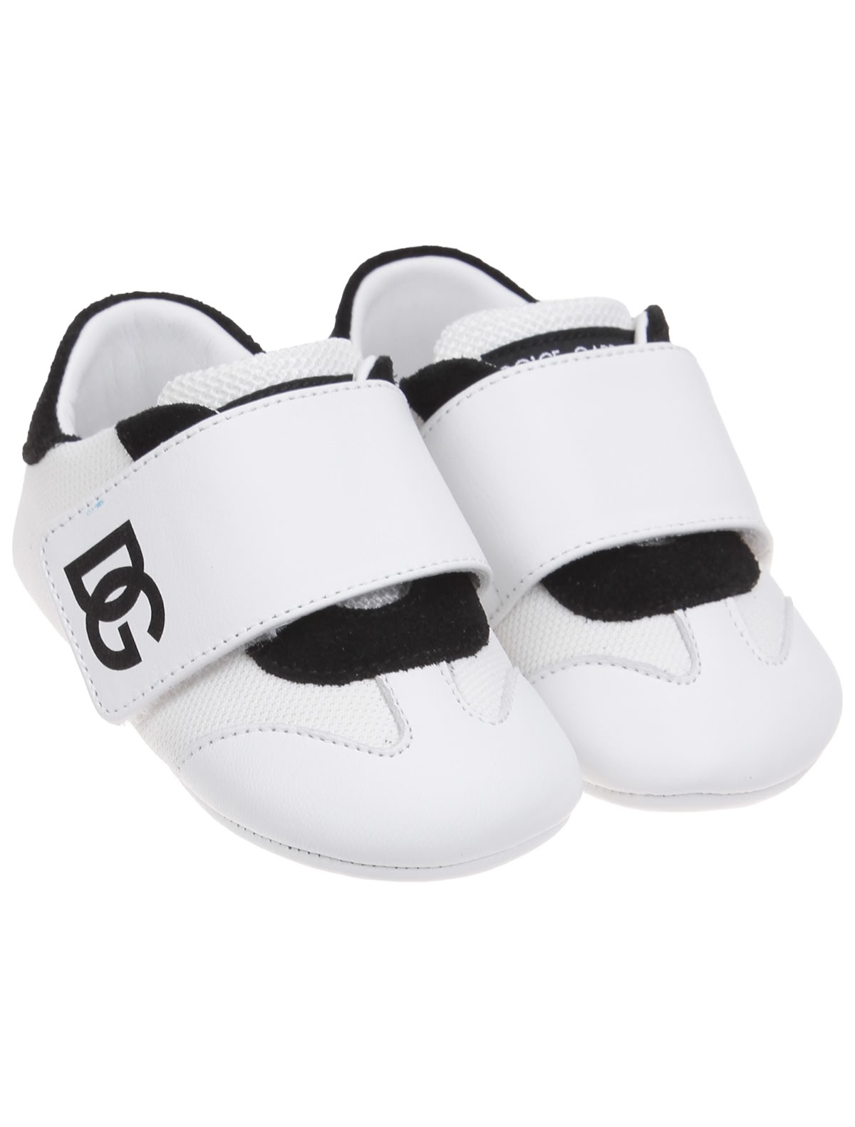 Белые пинетки на липучках