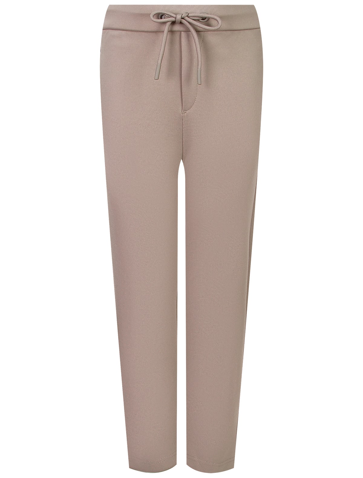 Бежевые брюки на кулиске