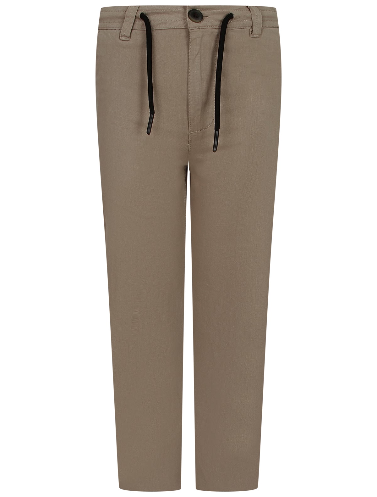 Бежевые брюки из хлопка