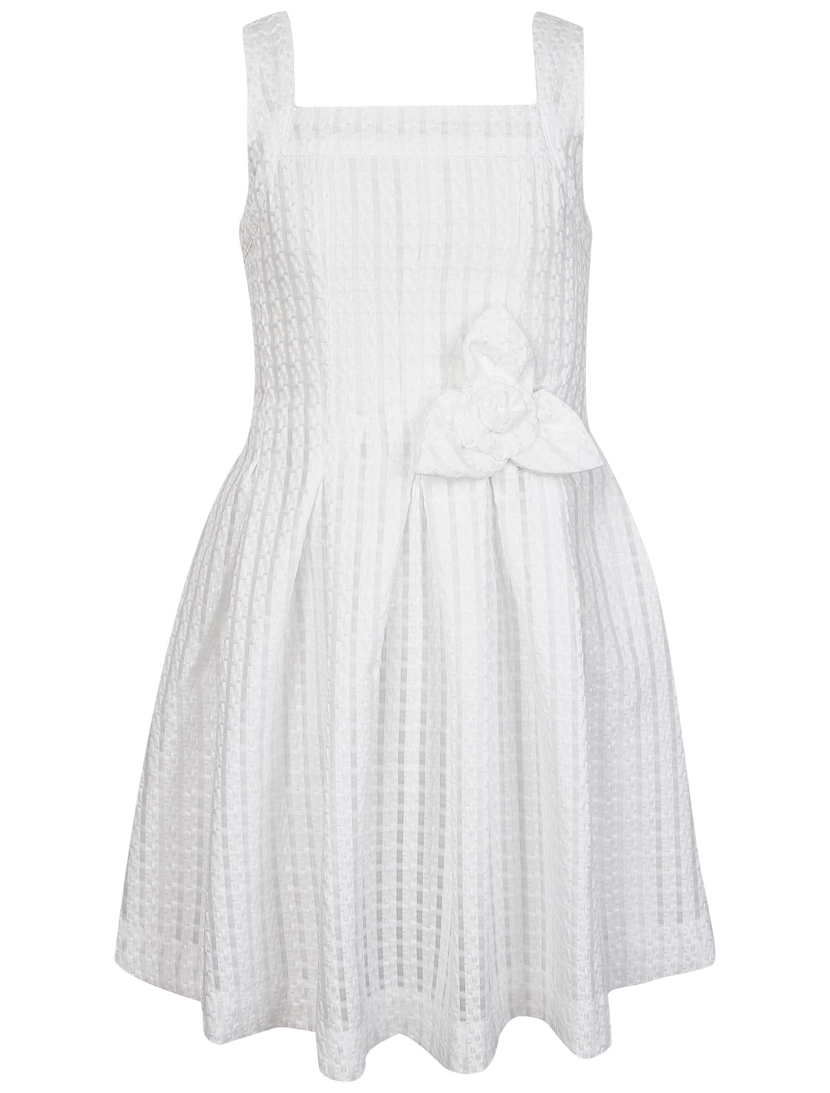 Белый сарафан с декором