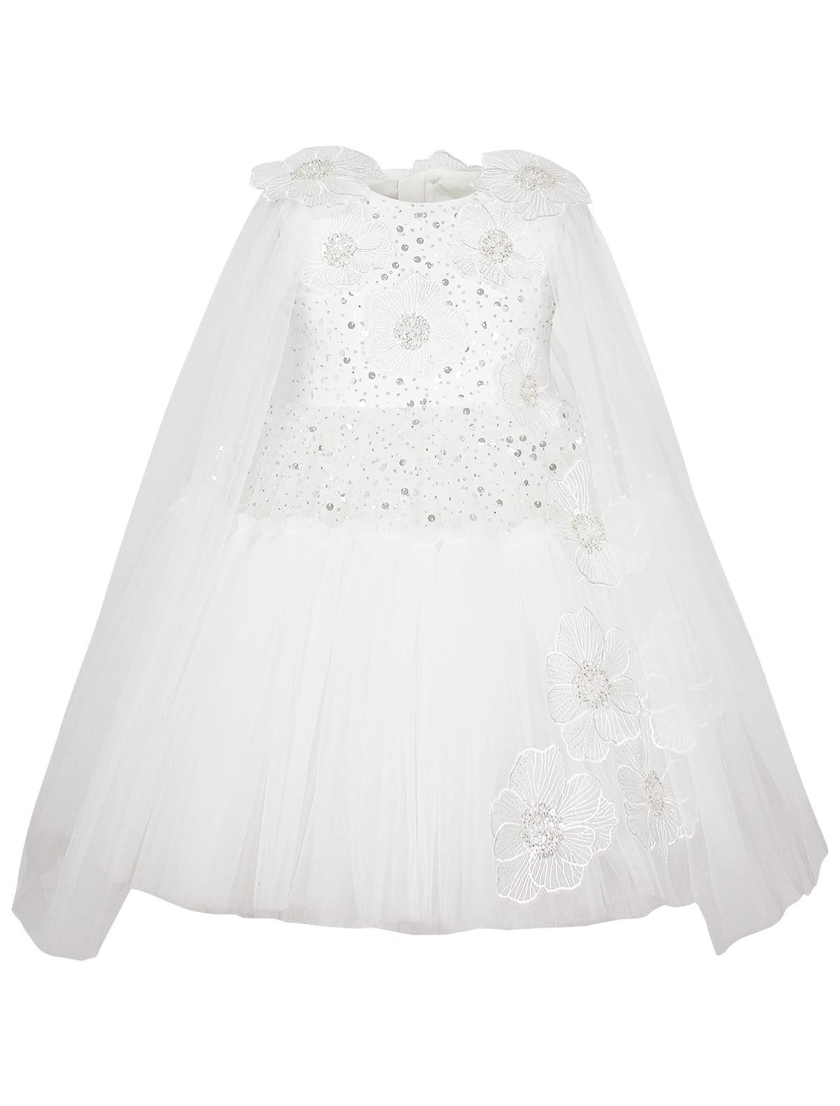 Воздушное платье с накидкой