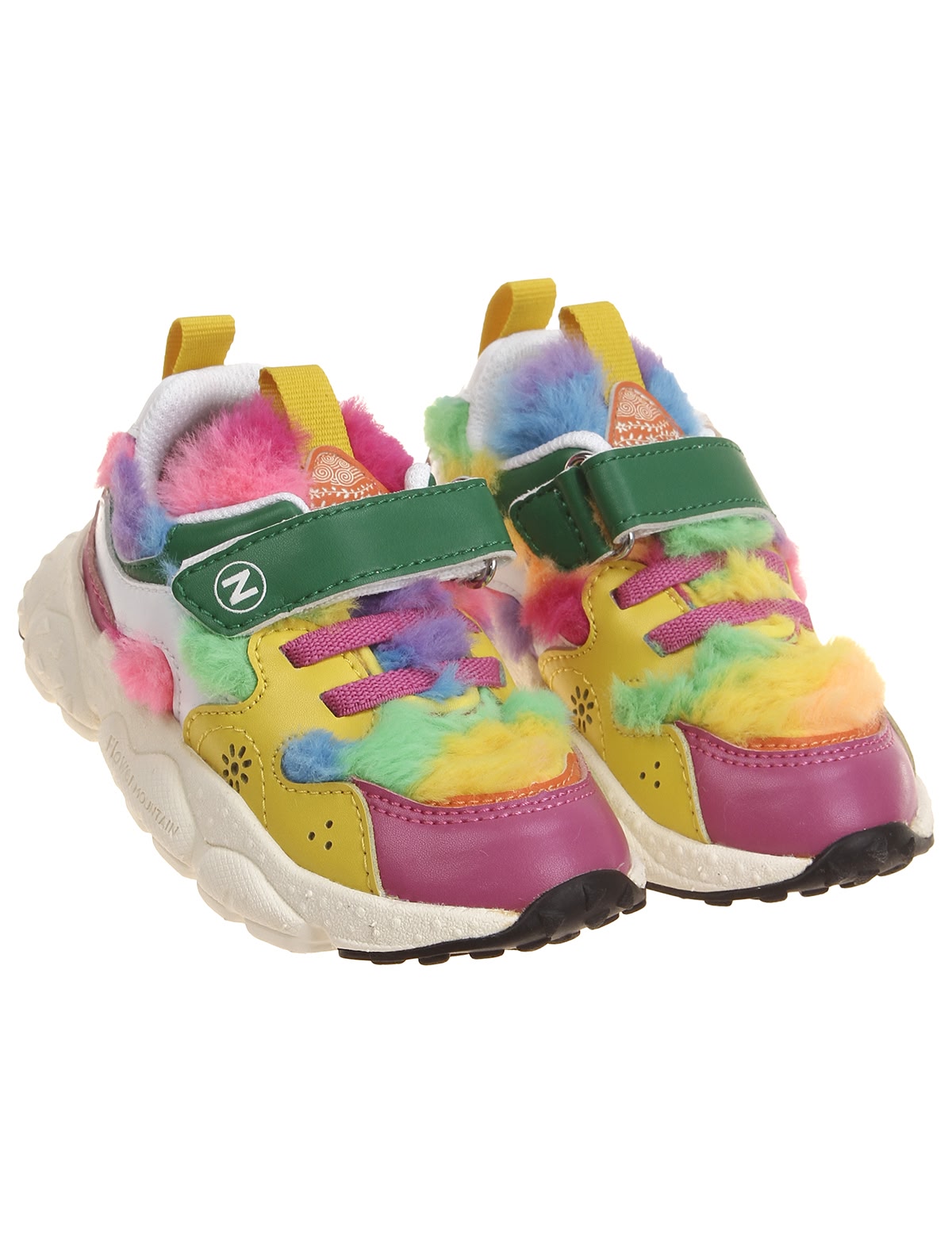 Комбинированные разноцветные кроссовки