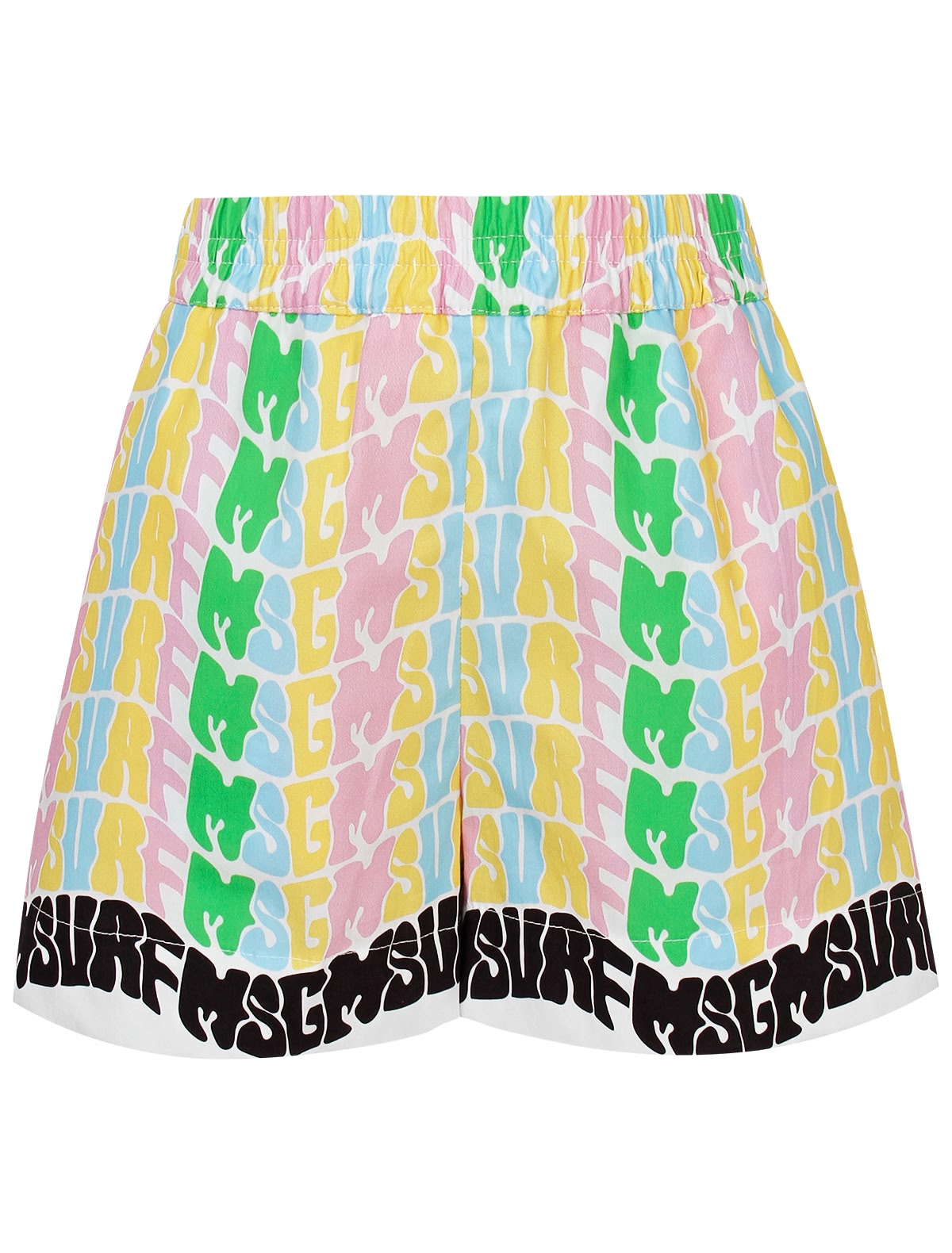 Разноцветные шорты с принтом Surf