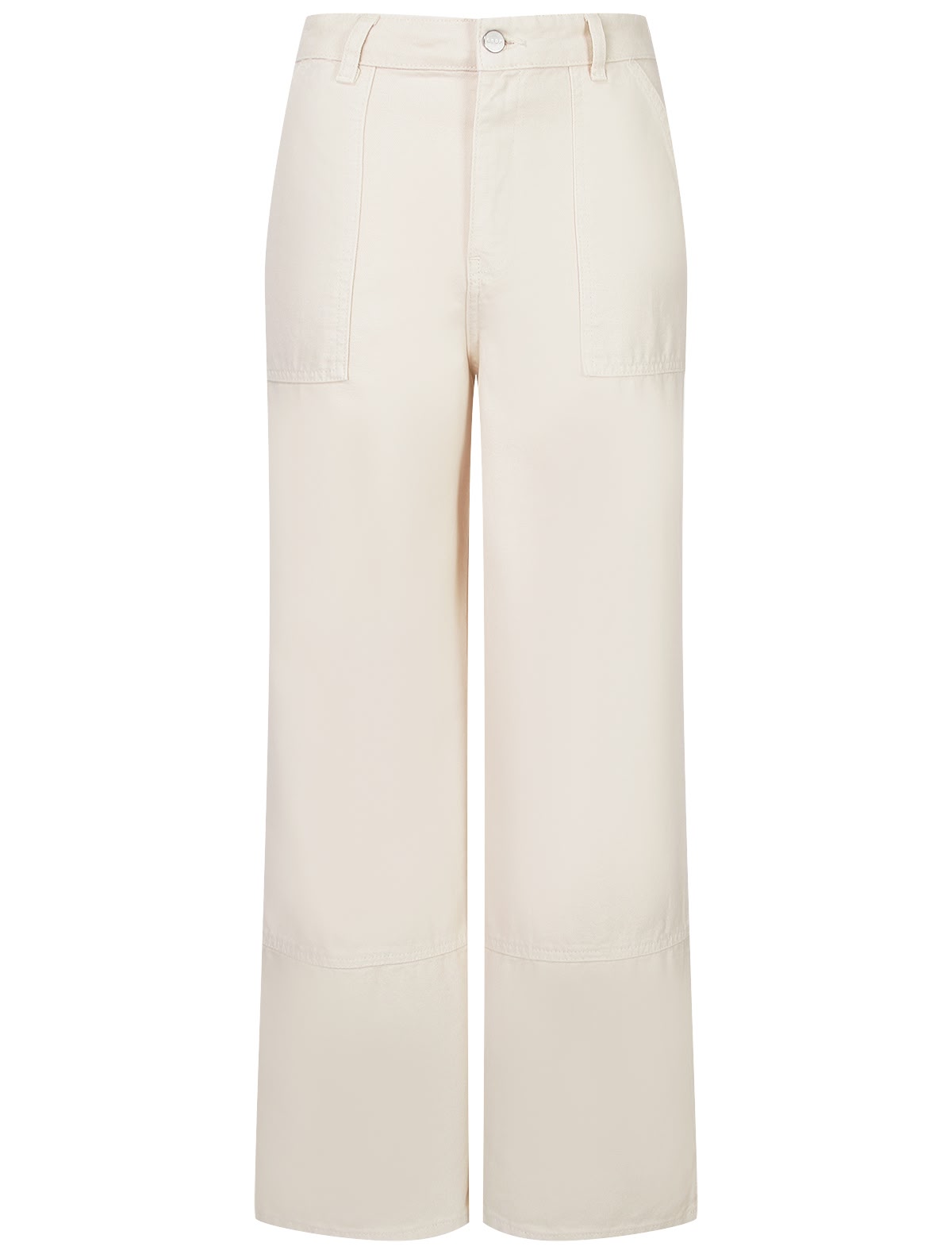 Широкие кремовые брюки