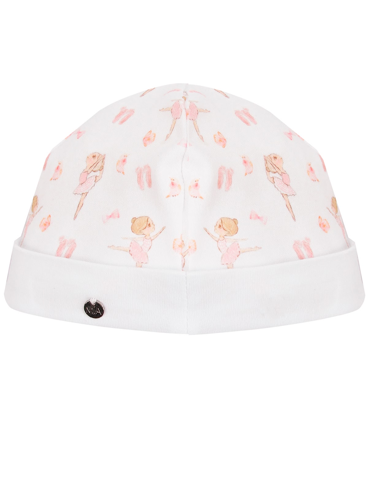 Хлопковая шапочка с принтом балерины