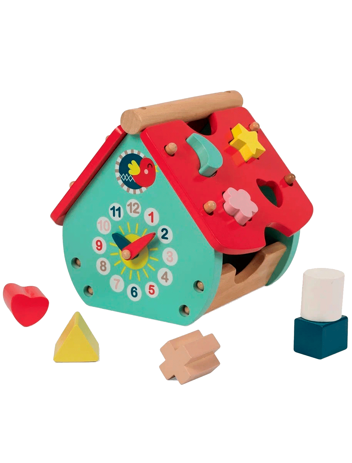 Игрушка-сортер Домик с часами