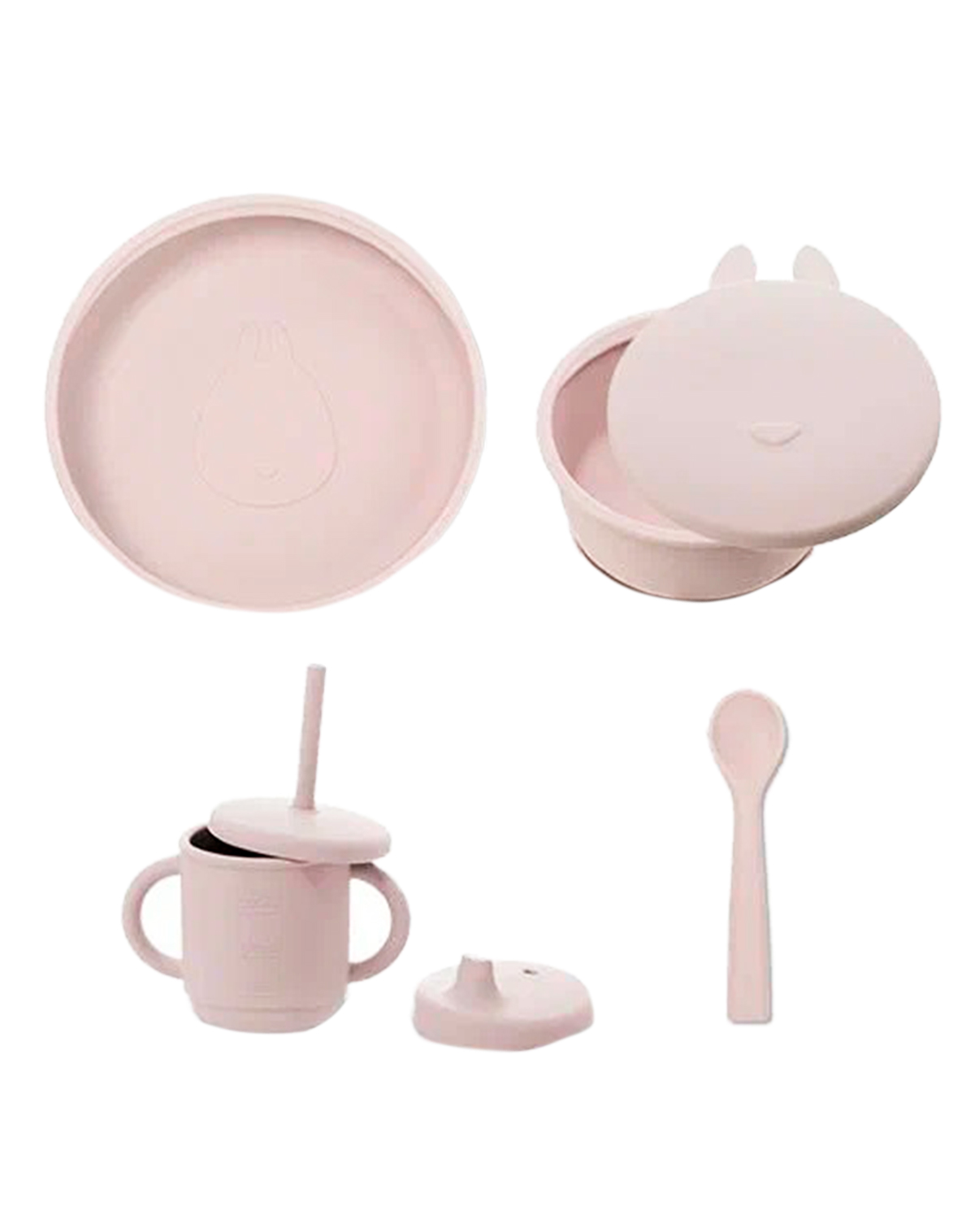 Набор посуды LUKNO 2472238, цвет розовый