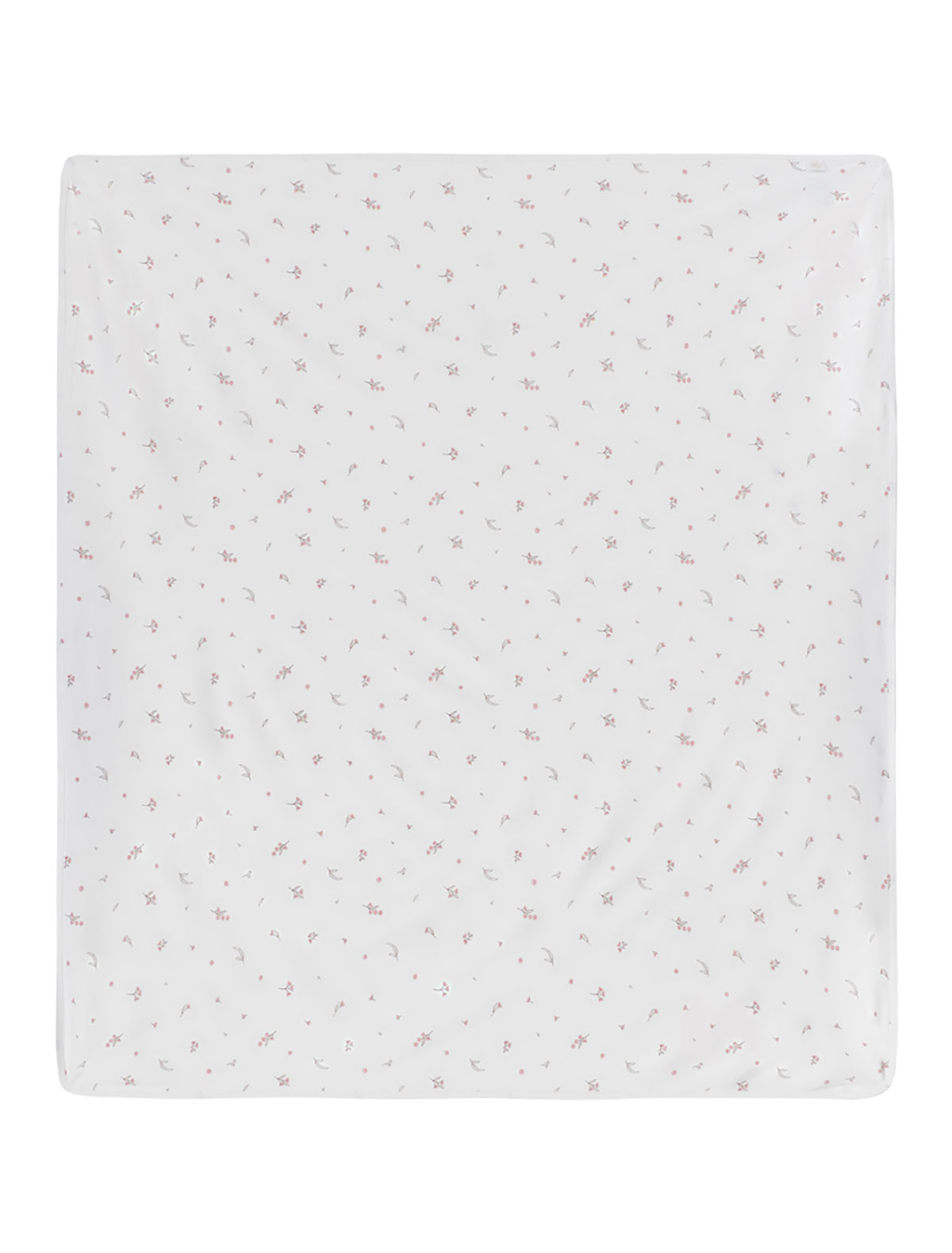 Плед с растительным принтом