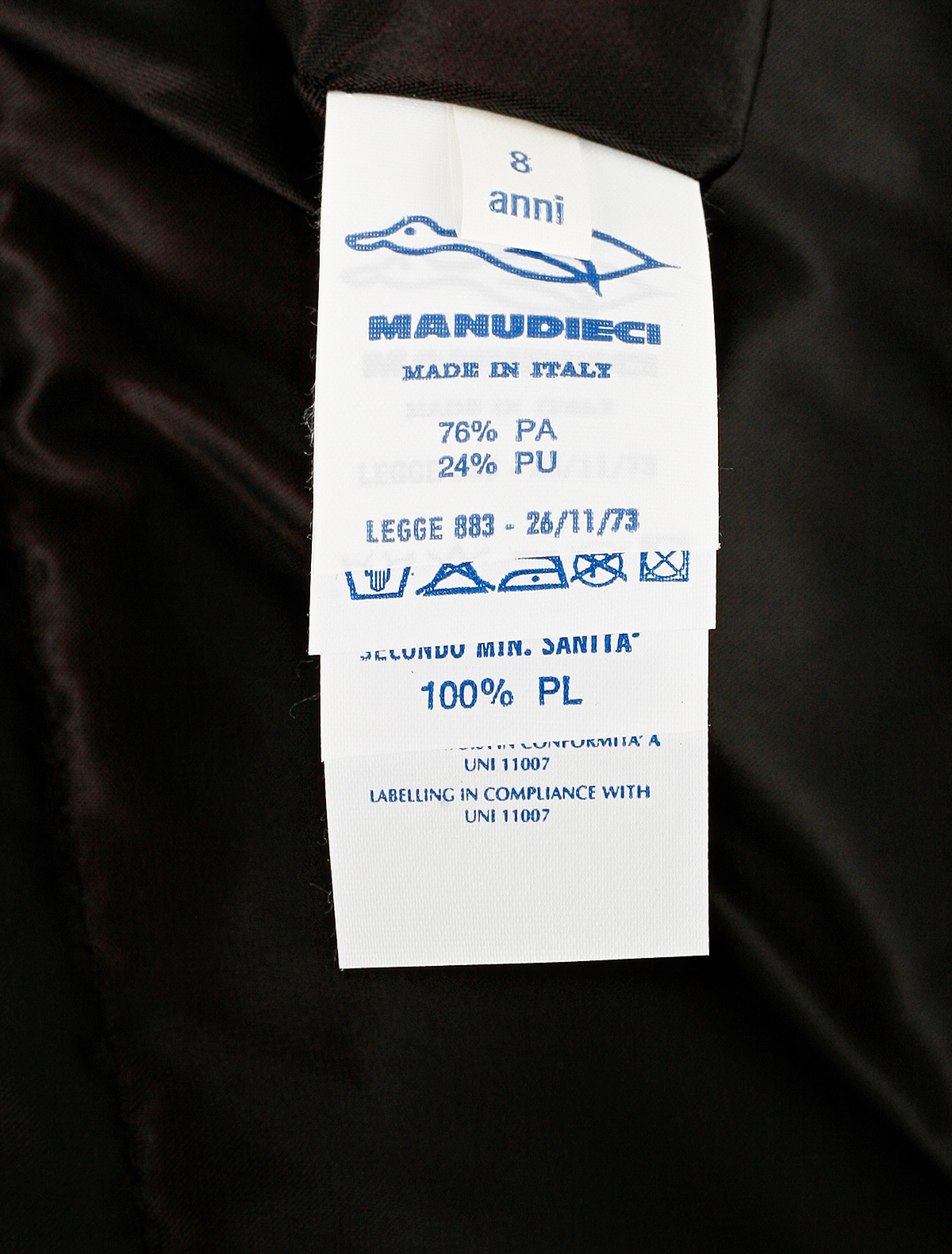 Комплект утепленный из 2 изд. Manudieci 2122956, цвет черный, размер 5 6121109981015 - фото 4