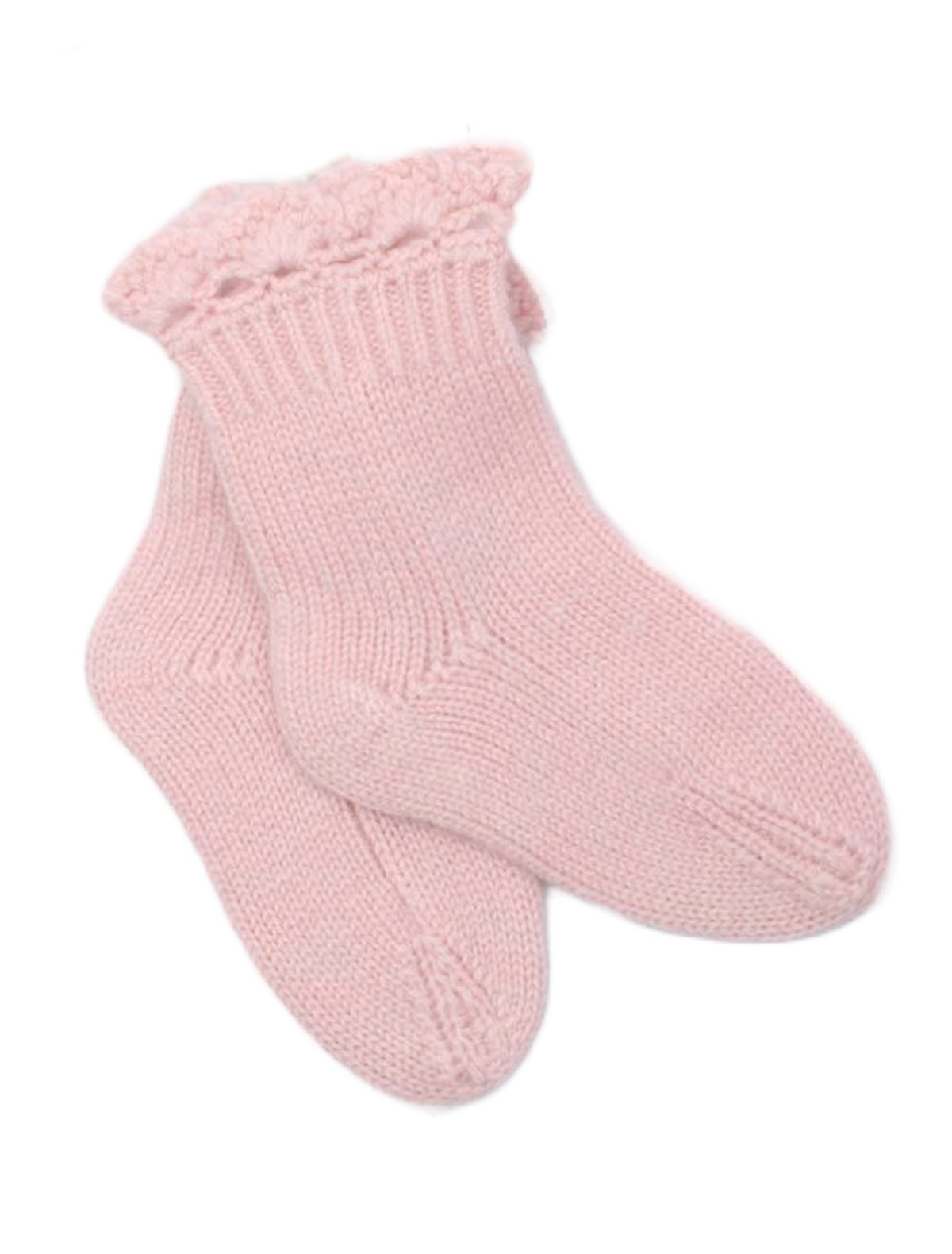 Нежно-розовые кашемировые носки