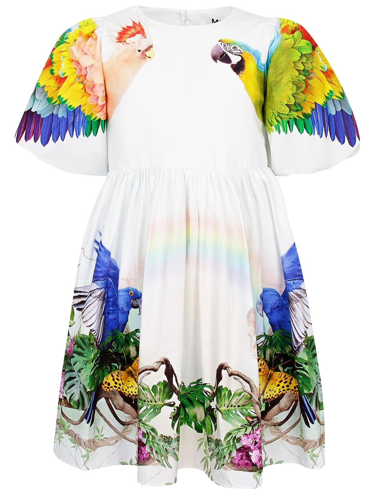 Платье с принтом джунгли