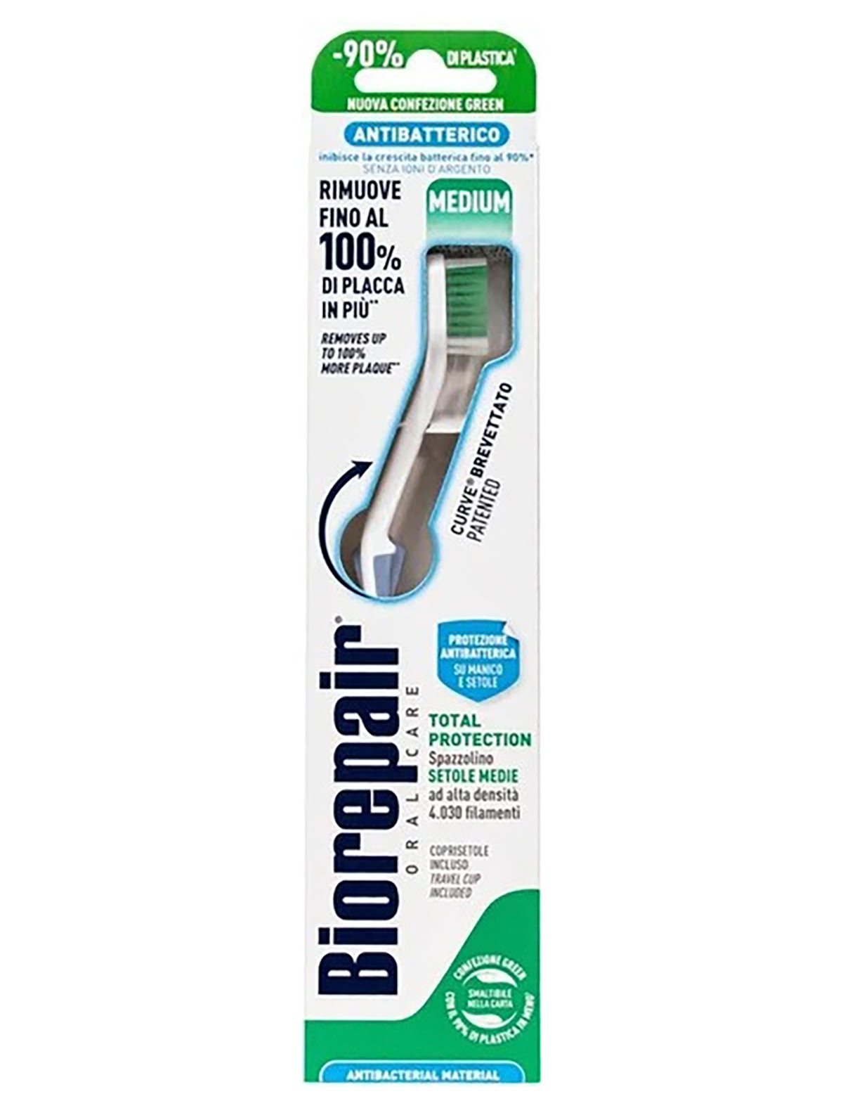 Голубая зубная щетка