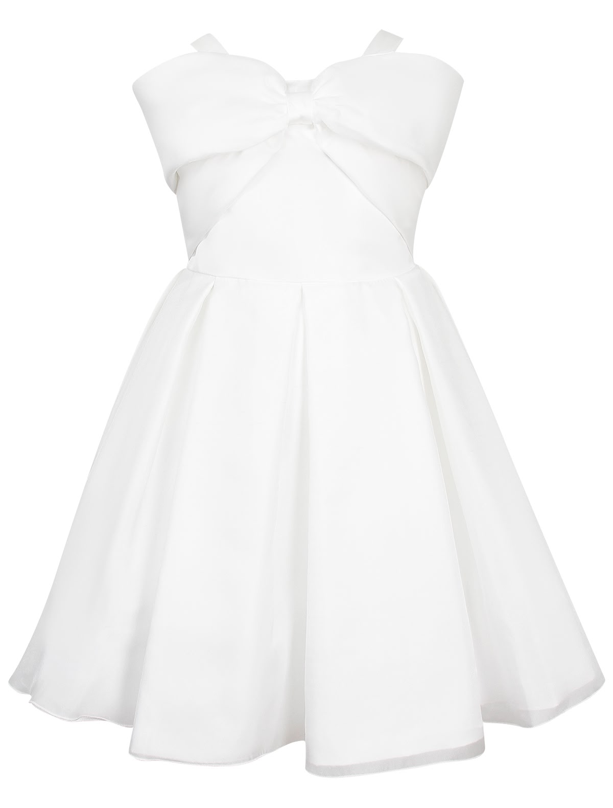 Платье с бантом на лифе