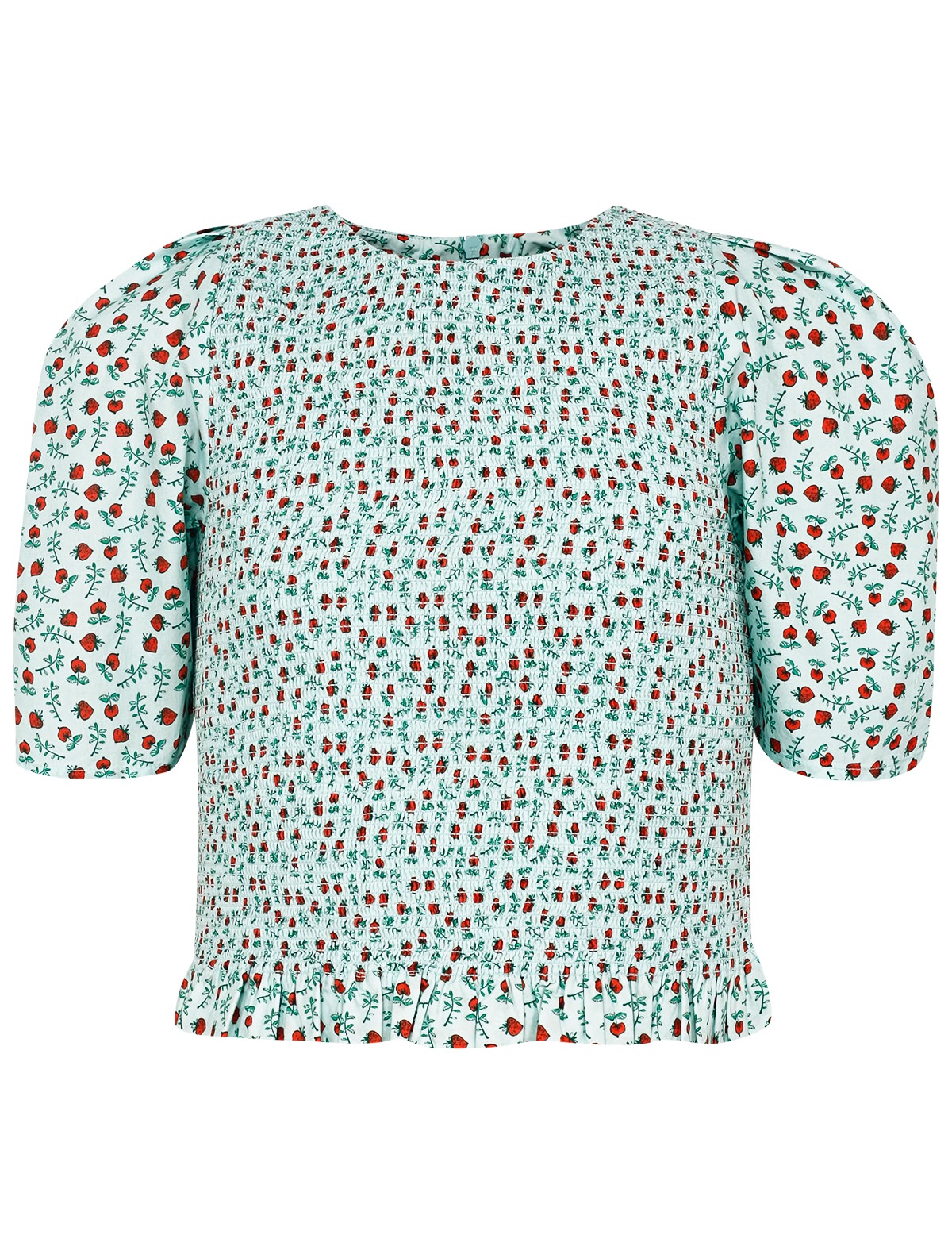 Хлопковый топ с цветочным узором