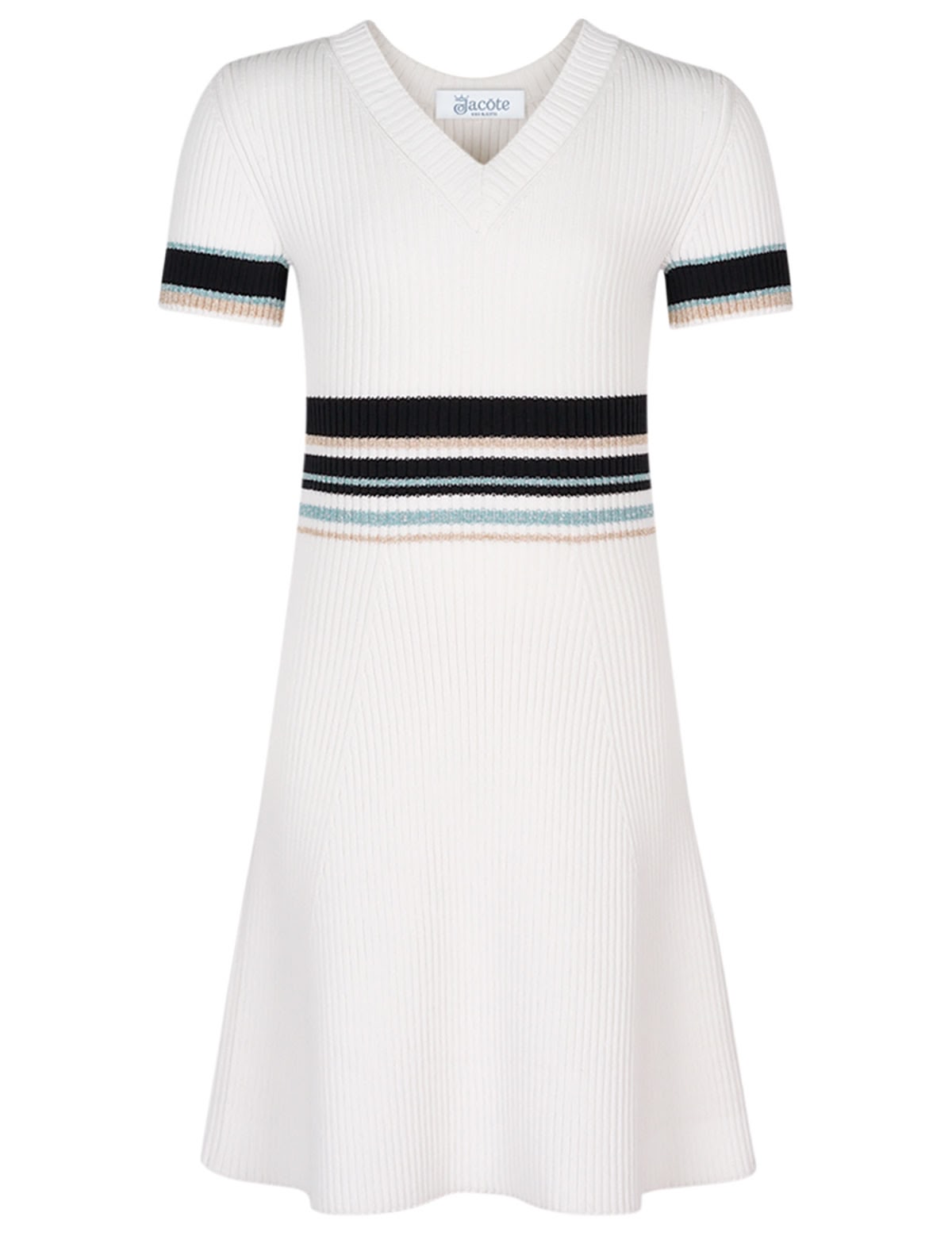 Платье с полосками