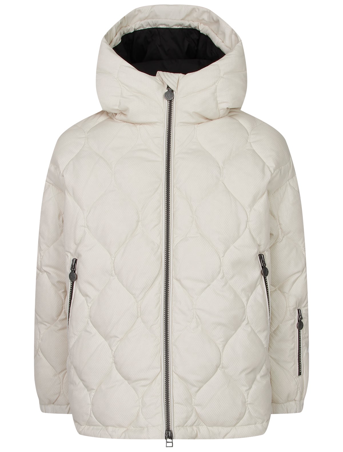 Стёганая куртка цвета айвори