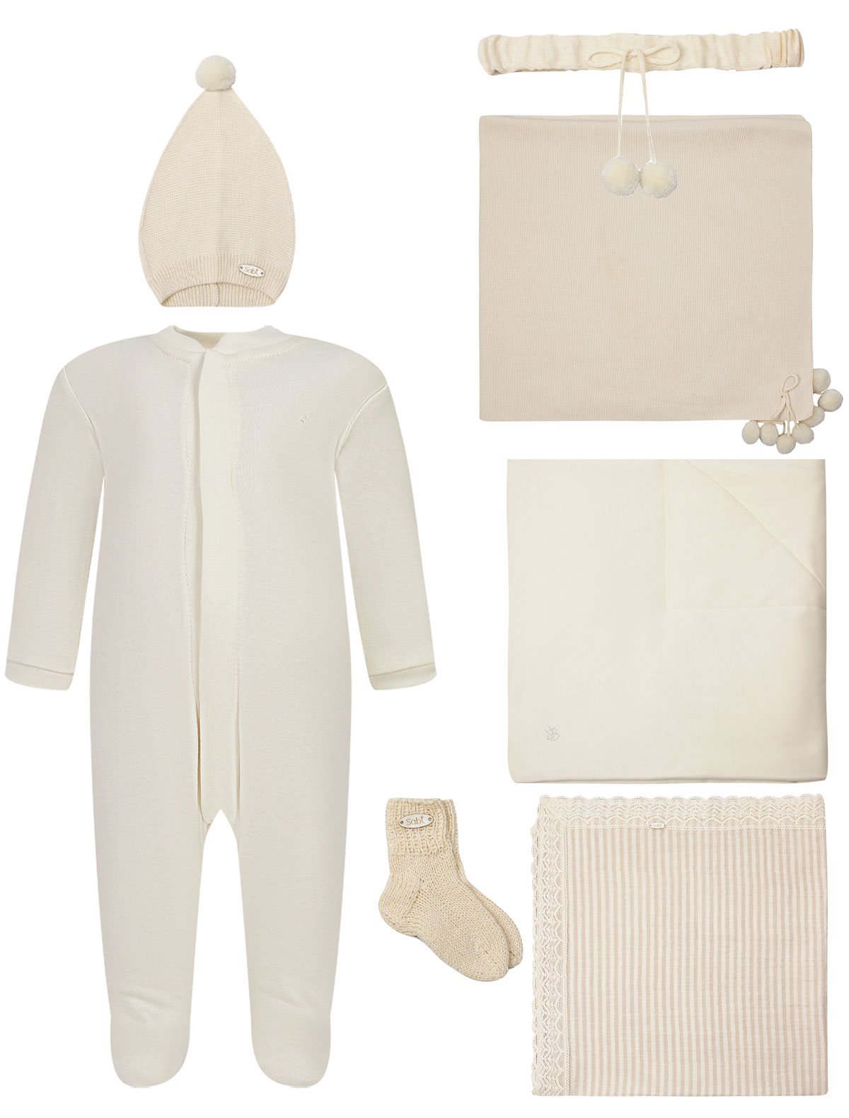 Кремовый комплект из 7 шт