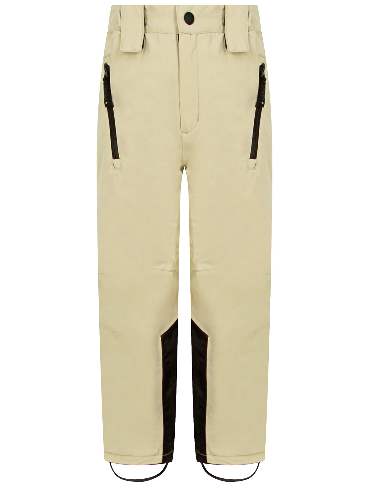 Бежевые утепленные брюки