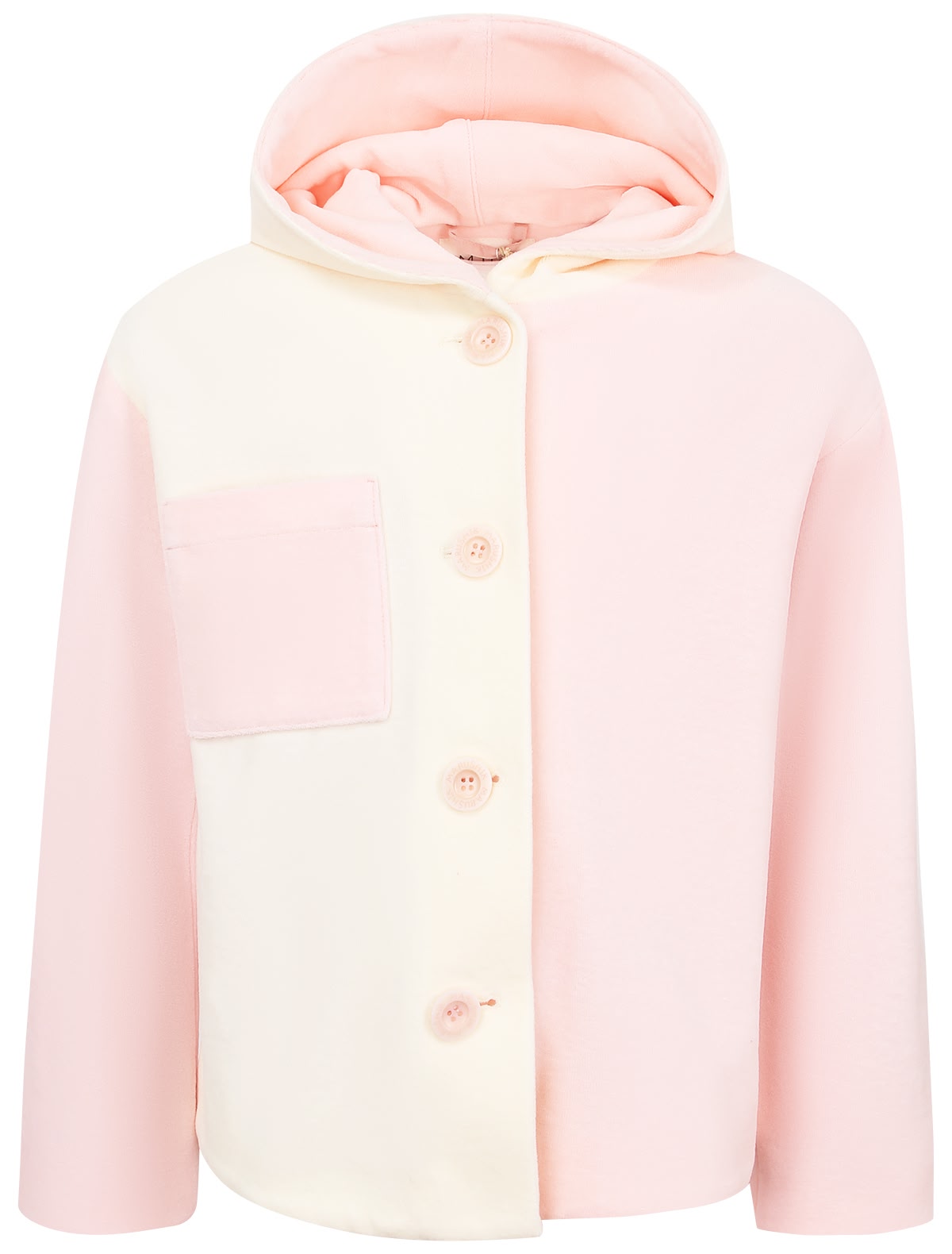Бело-розовая куртка