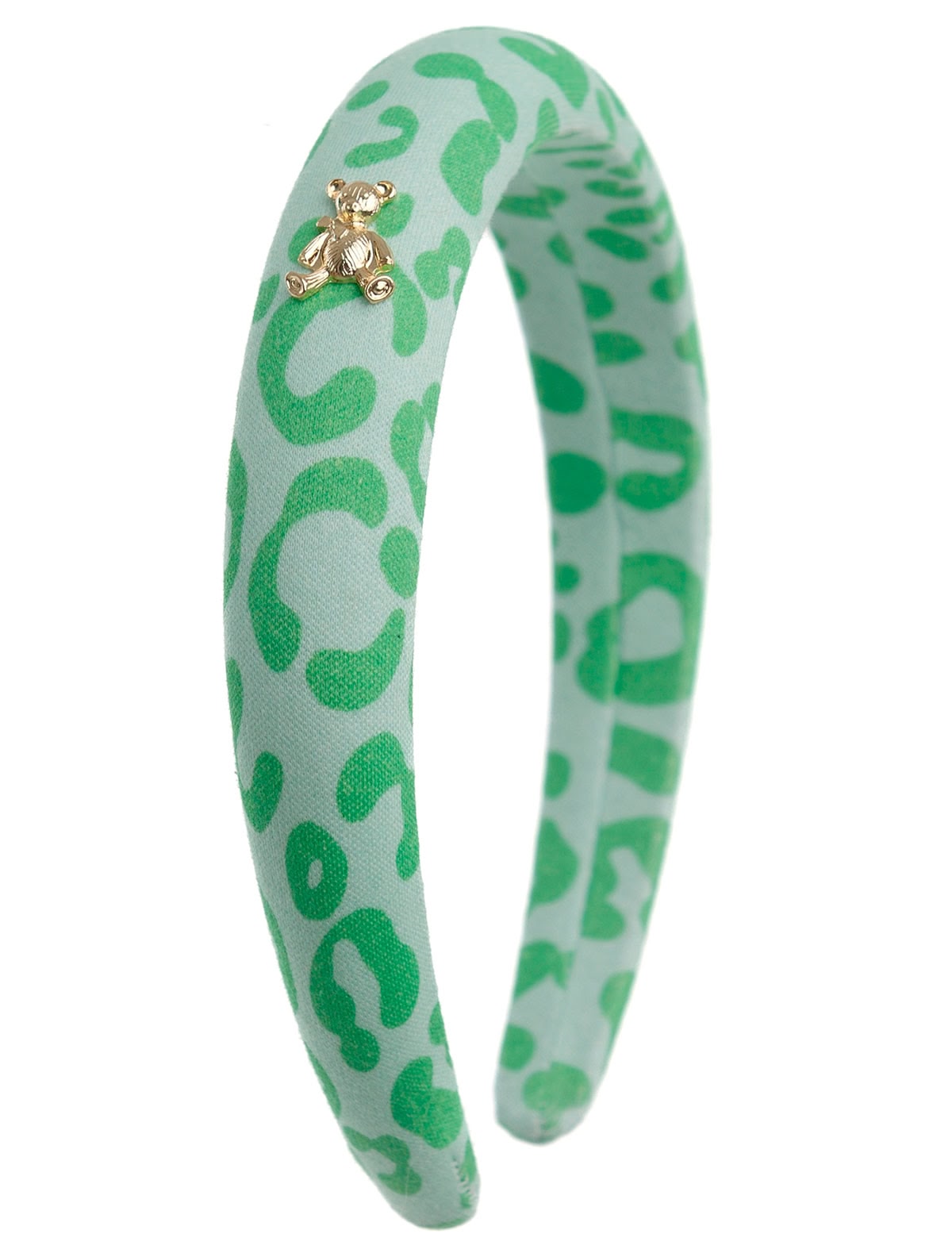 Зелёный ободок с принтом