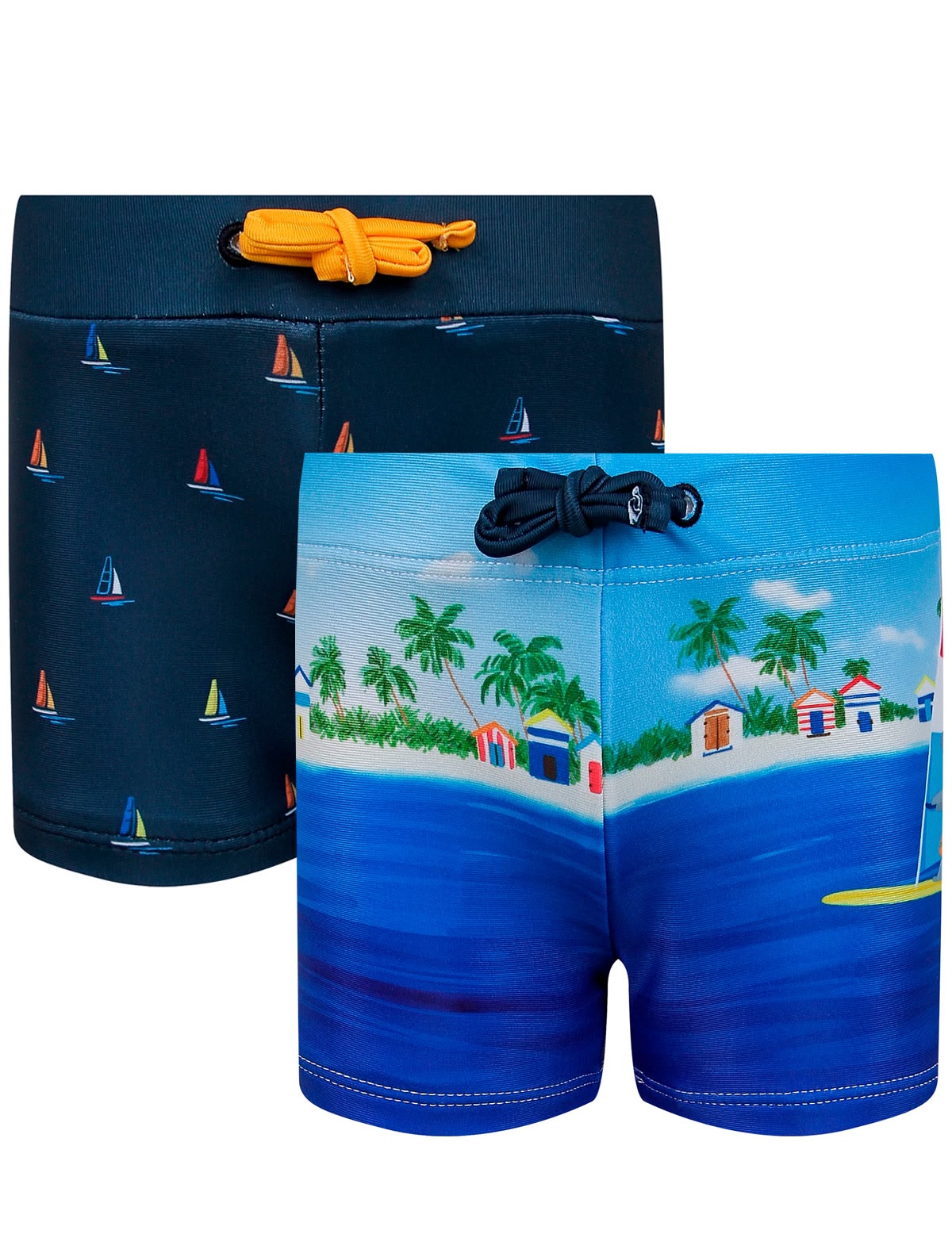 Комплект из 2-х плавок с морскими принтами