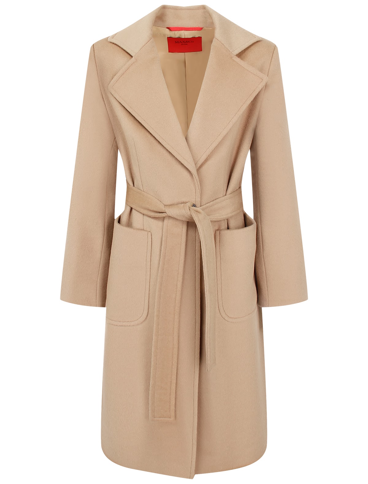 Бежевое пальто из шерсти