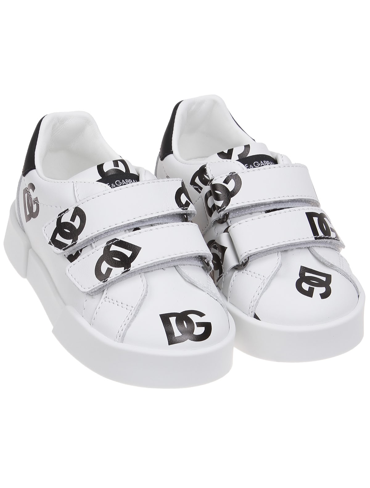 Кожаные кеды с логотипами