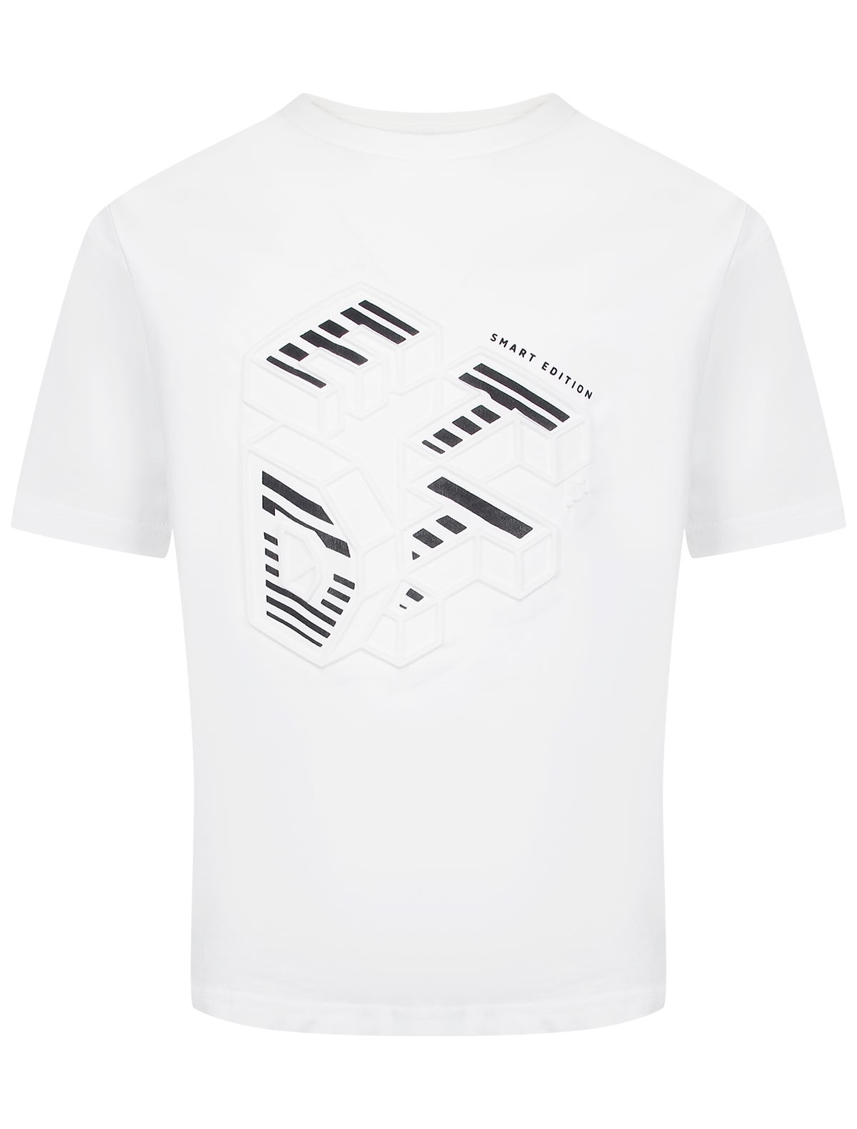 Белая хлопковая футболка