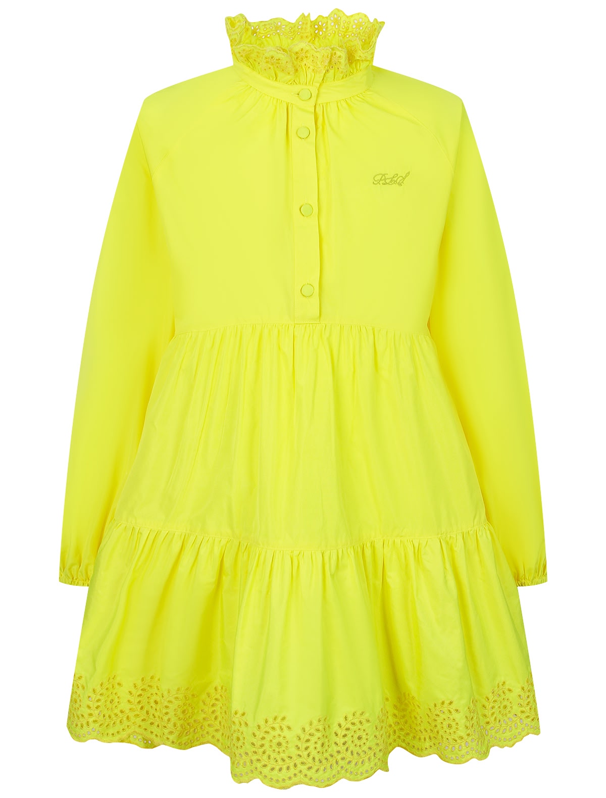 Неоново-желтое платье