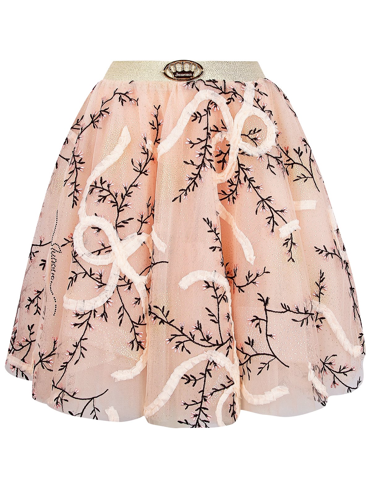 Юбка с вышивкой и блёстками