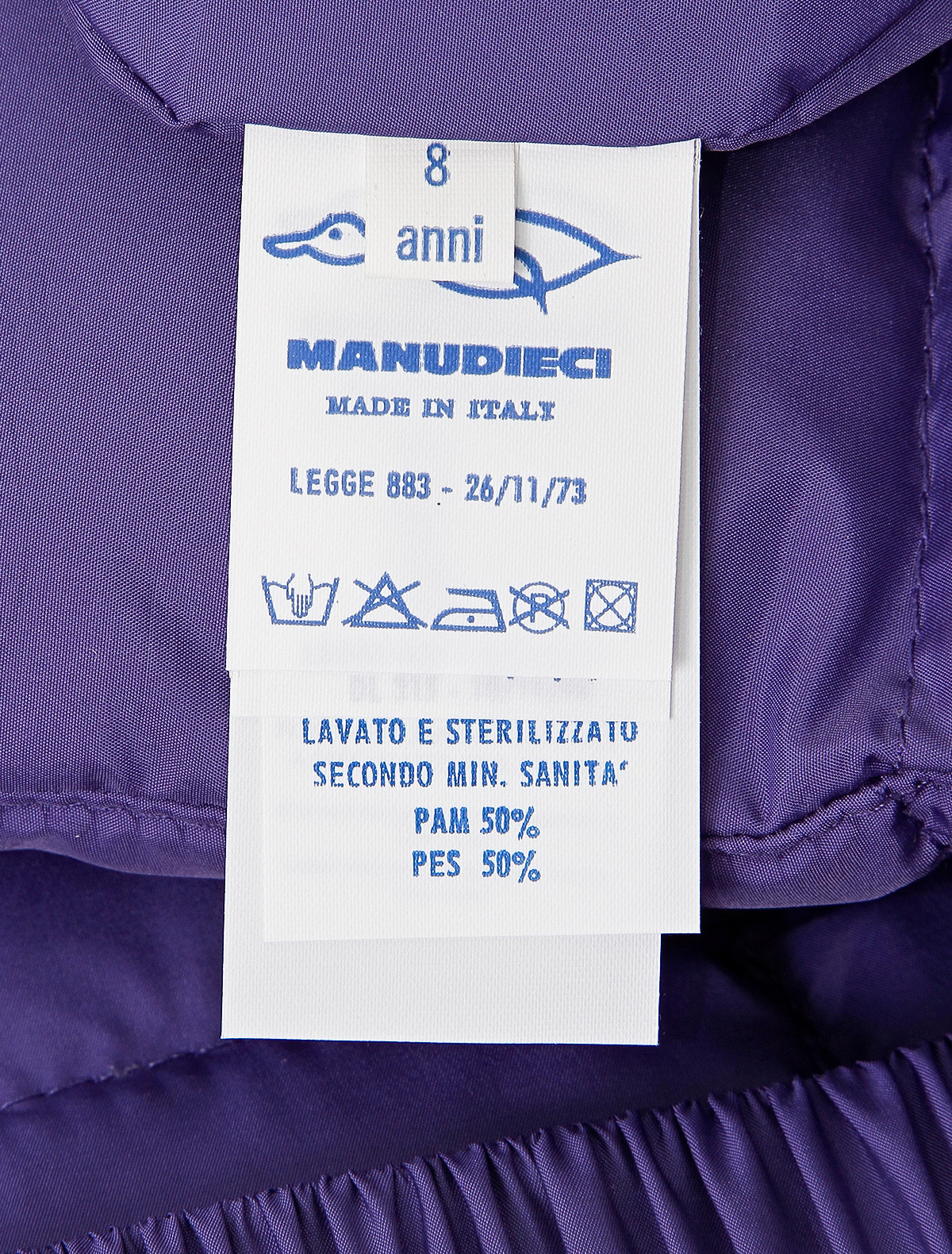 Пальто Manudieci 1880403, цвет фиолетовый, размер 6 1123309880278 - фото 4
