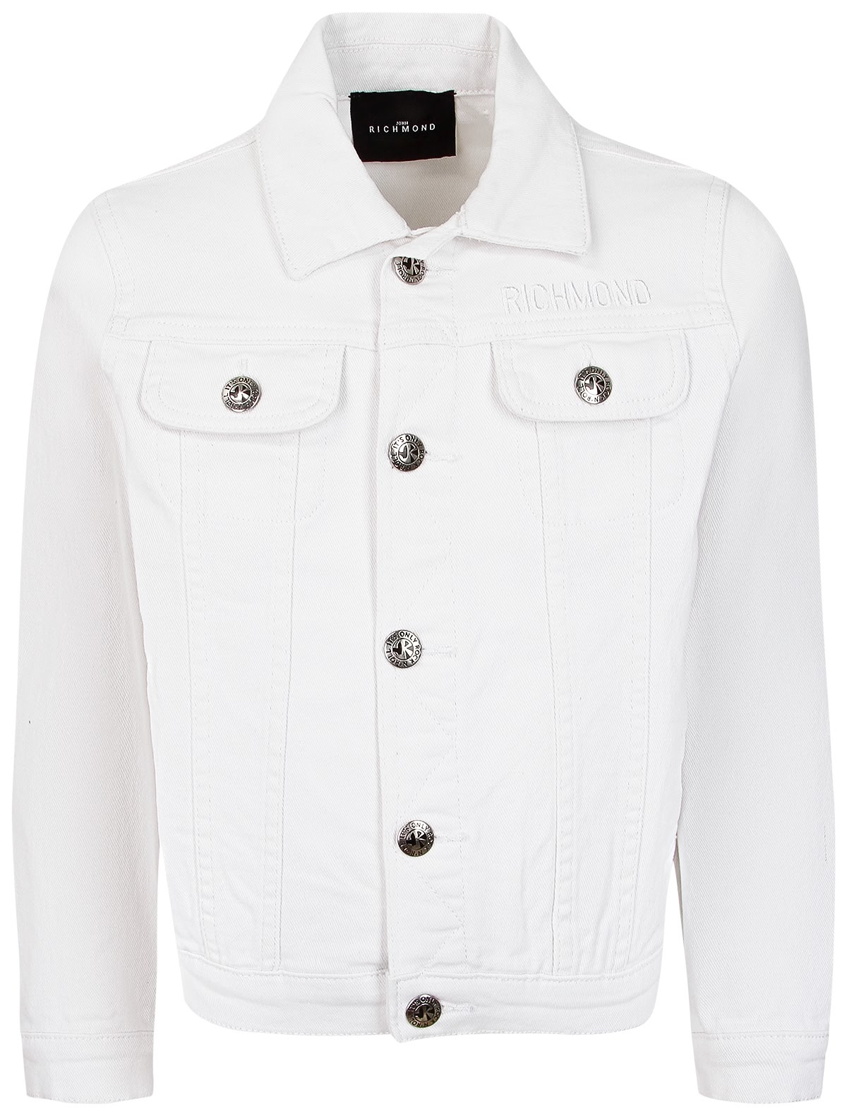 Белая джинсовая куртка