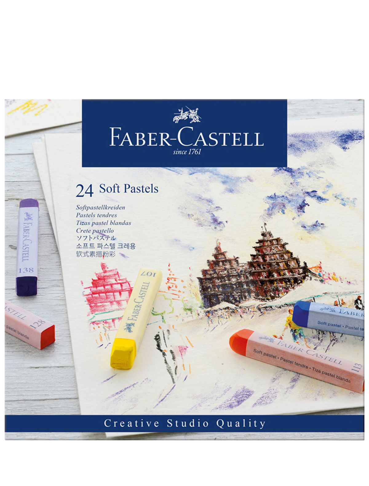 Карандаш Faber-Castell пастель сухая художественная soft faber castell gofa мини 48 ов 128248