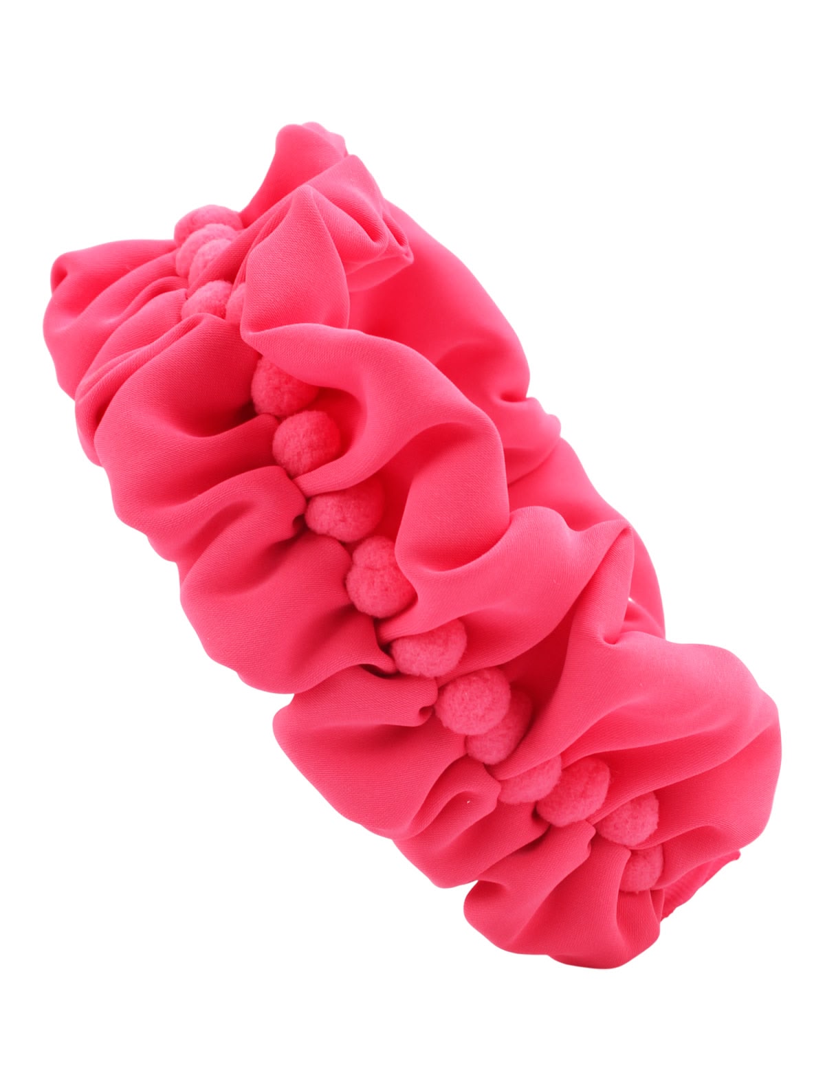 Объемный розовый ободок