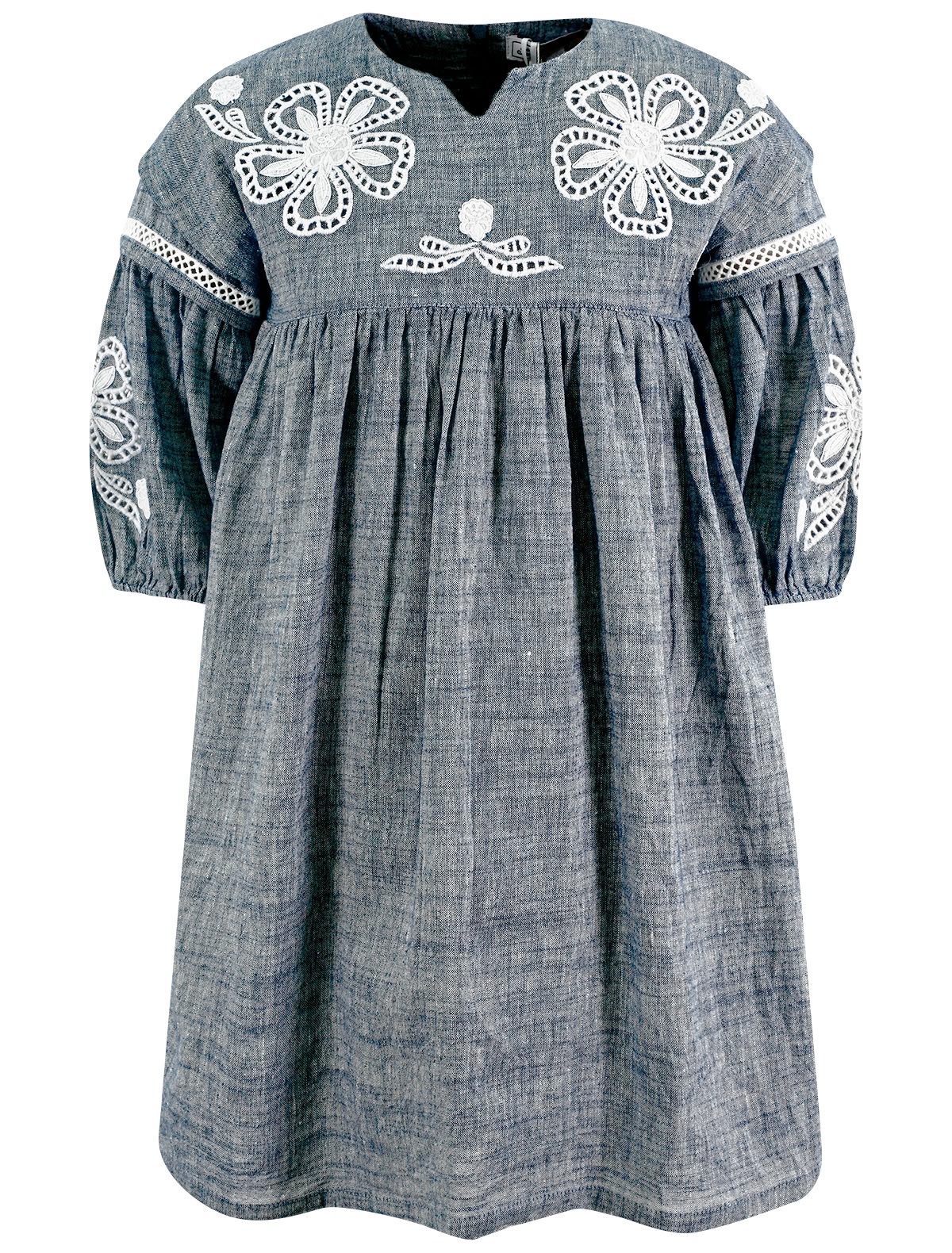 Льняное платье свободного кроя