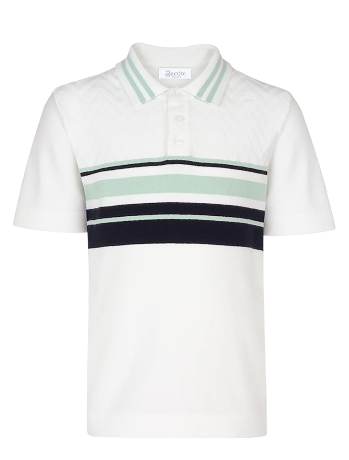 Поло с акцентными полосами
