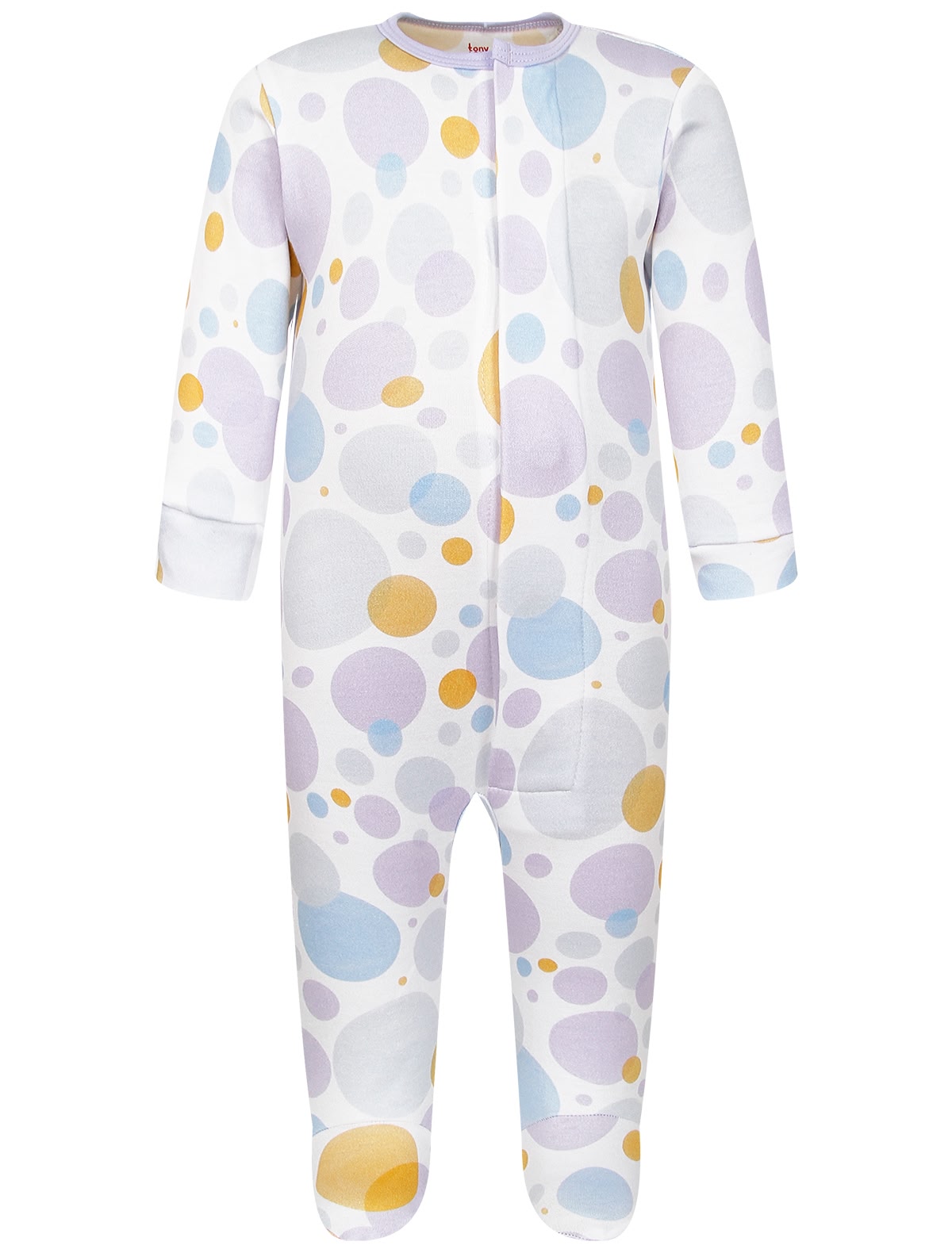 Хлопковый комбинезон с абстрактным принтом