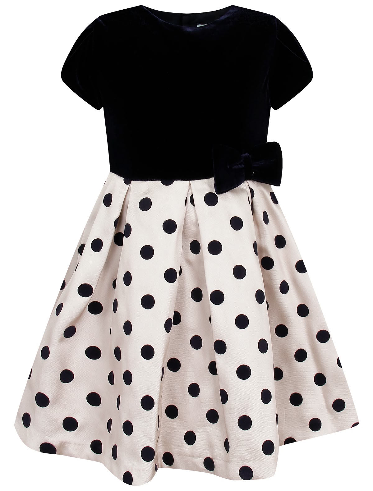 Платье с юбкой в горох