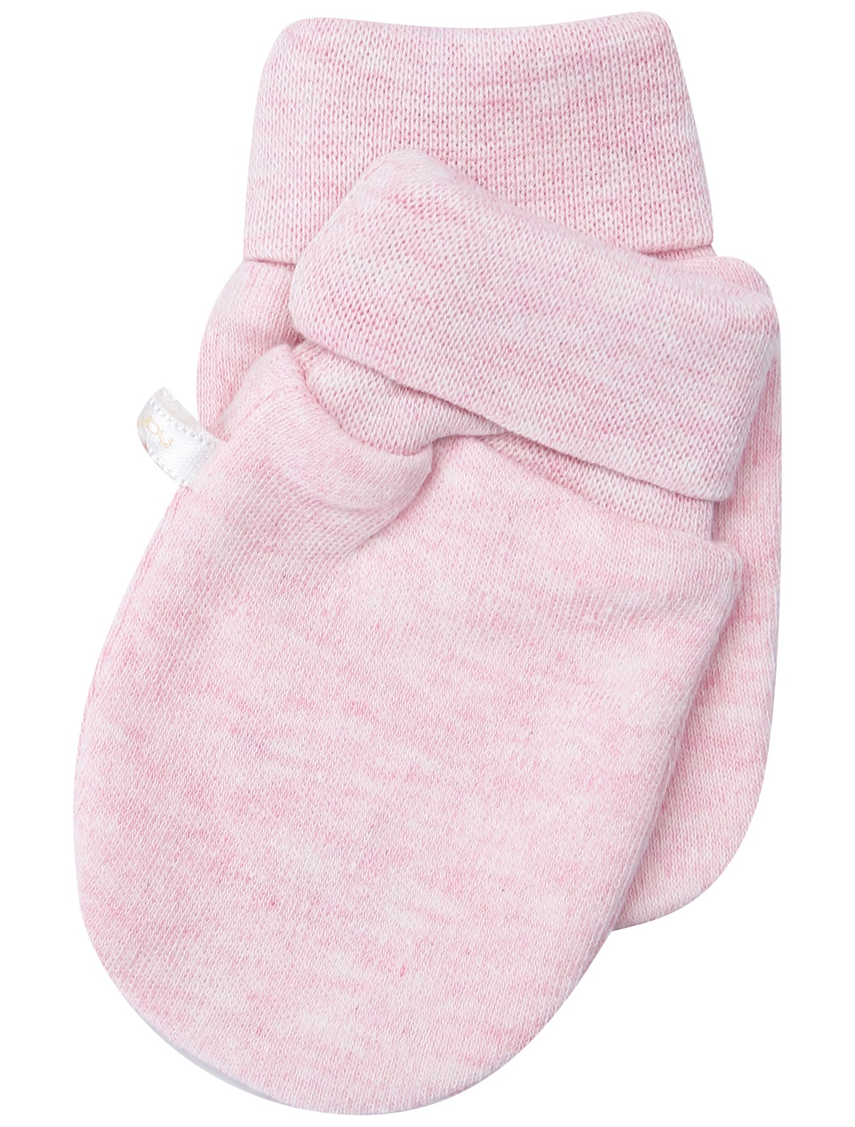 Варежки-царапки цвета розовый меланж