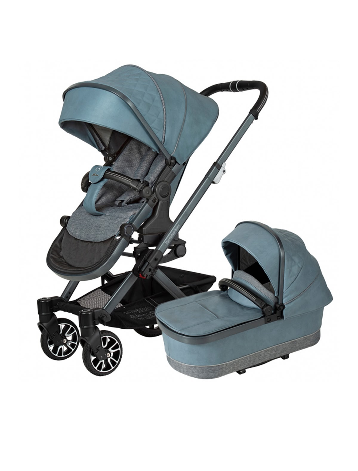  Детская коляска Hartan Mercedes Benz Avantgarde GTX голубая