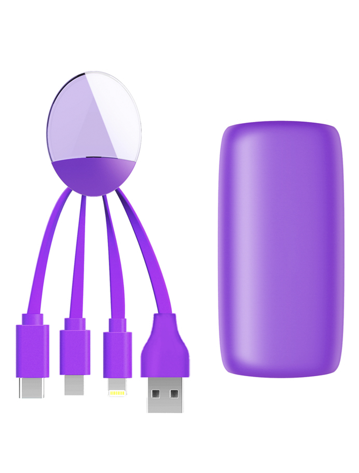 Кабель USB для зарядки Xoopar 2133424, цвет фиолетовый