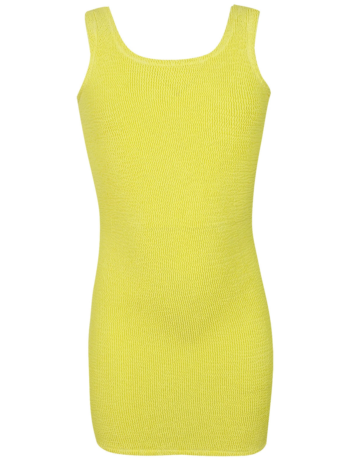 Жёлтое пляжное платье