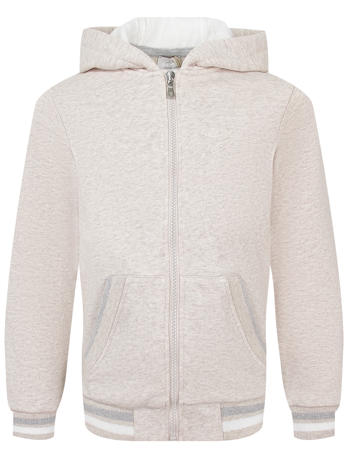 Бежевая хлопковая толстовка