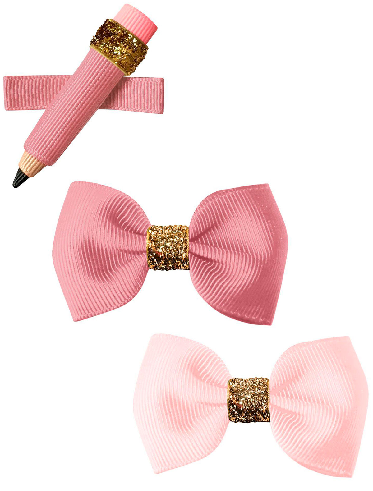 Набор из трех заколок-зажимов «Школа»