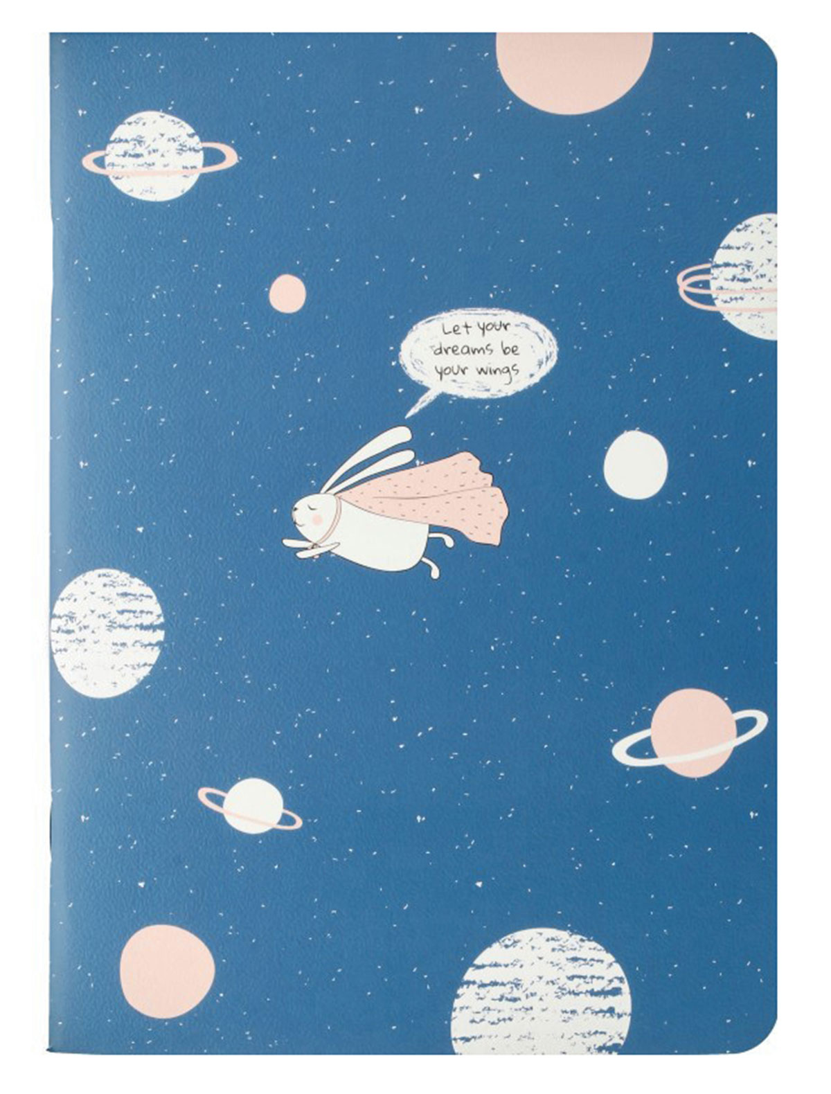 Тетрадь общая Bunny, космос 150х210 мм, 40 л., клетка