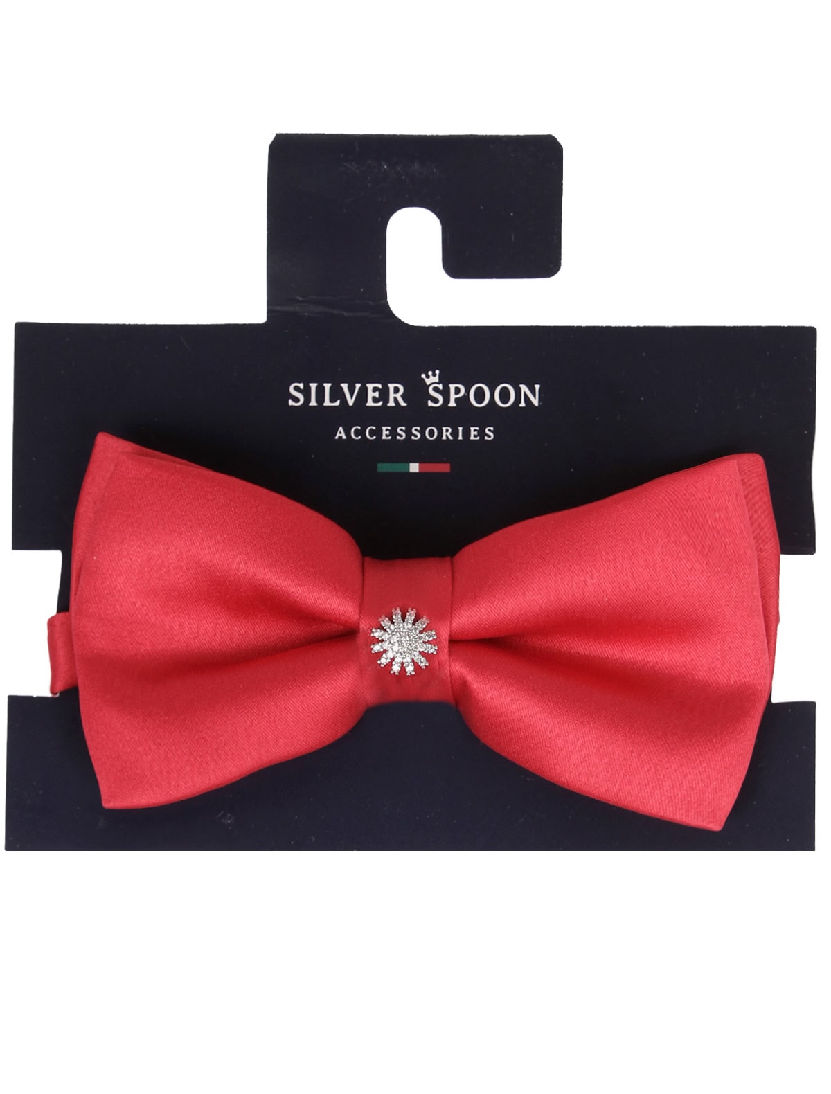 Красная бабочка с декоративной пуговицей