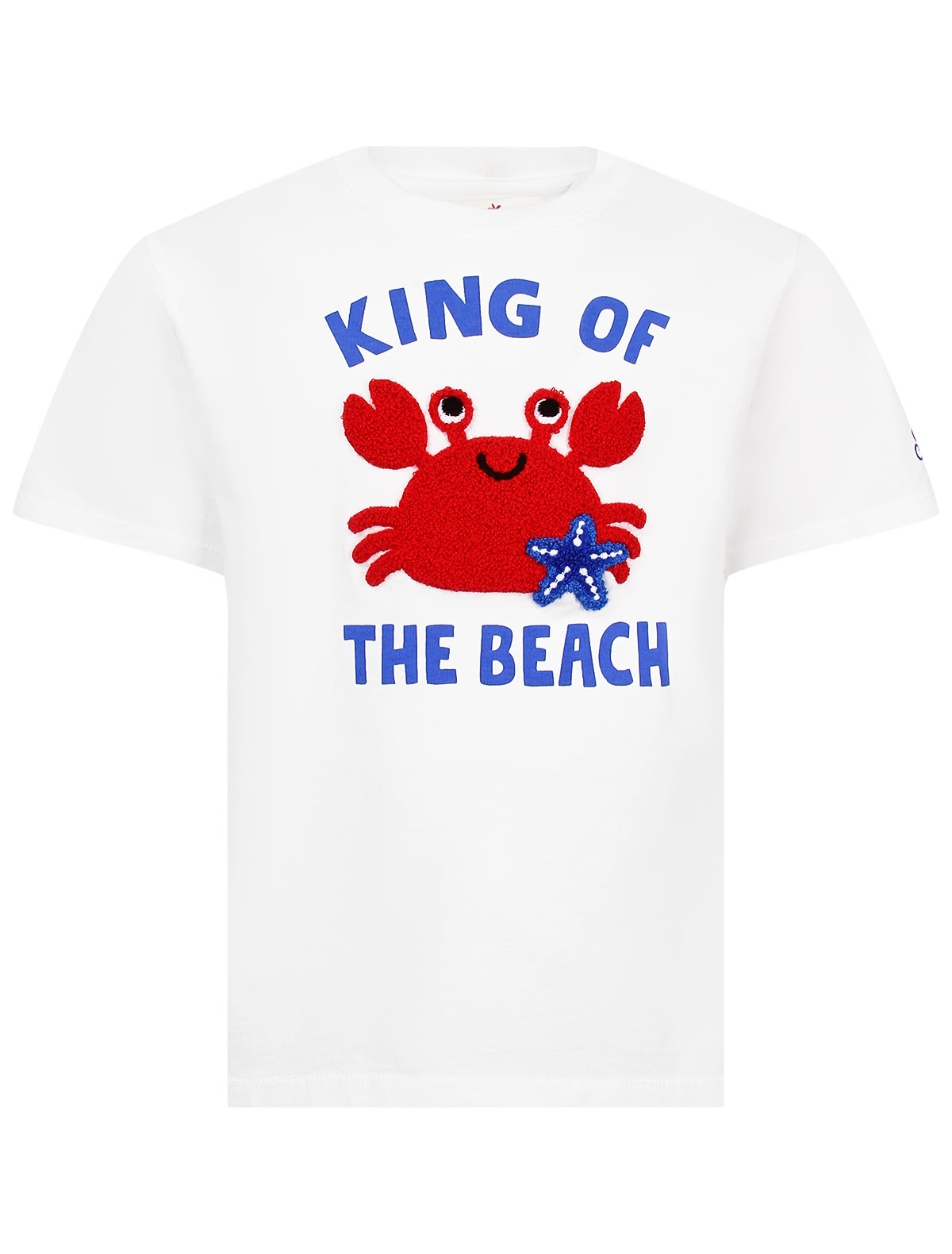 Белая футболка King of the beach