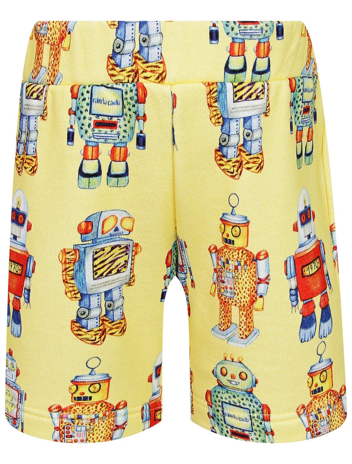 Шорты с принтом роботы