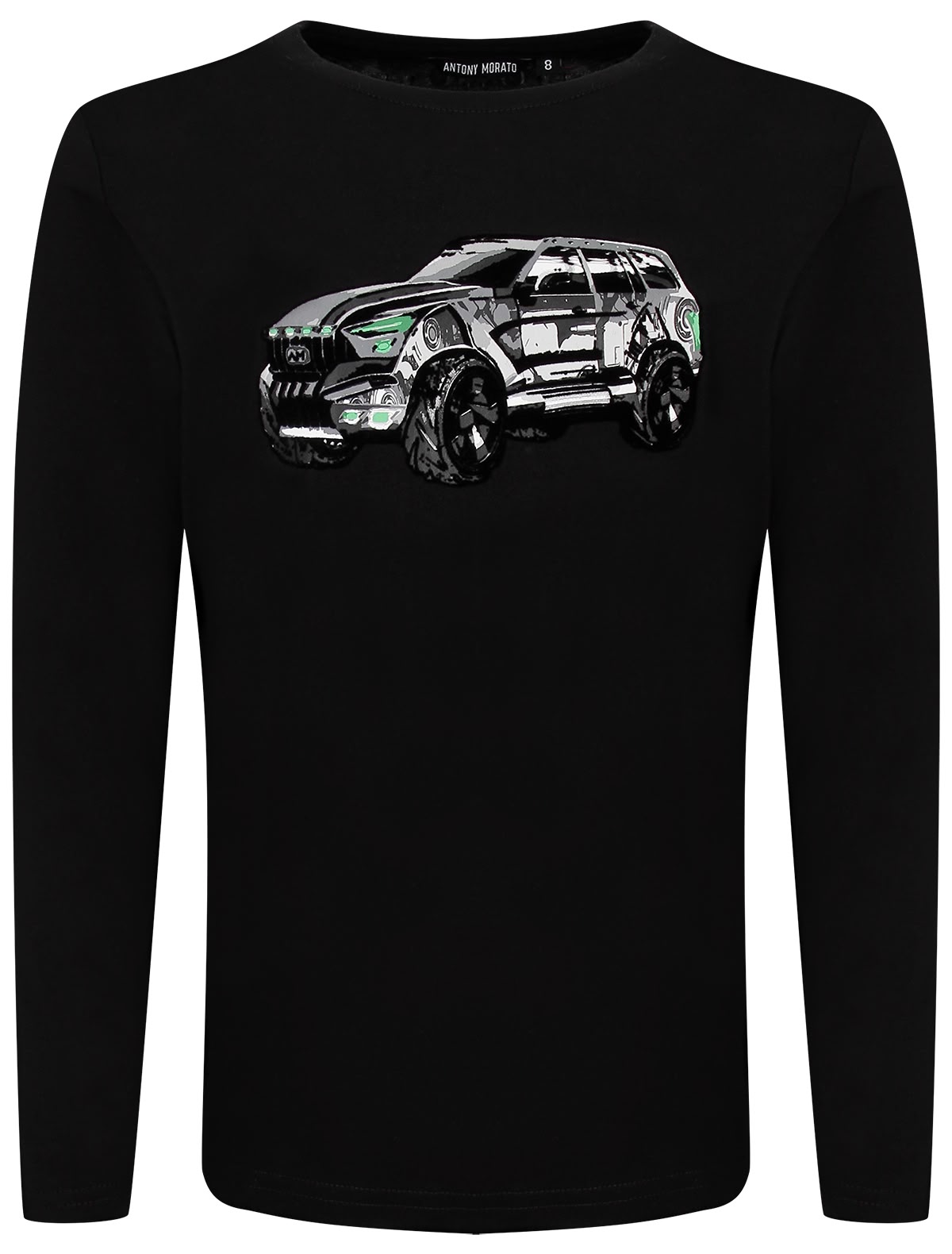 Хлопковый лонгслив с джипом